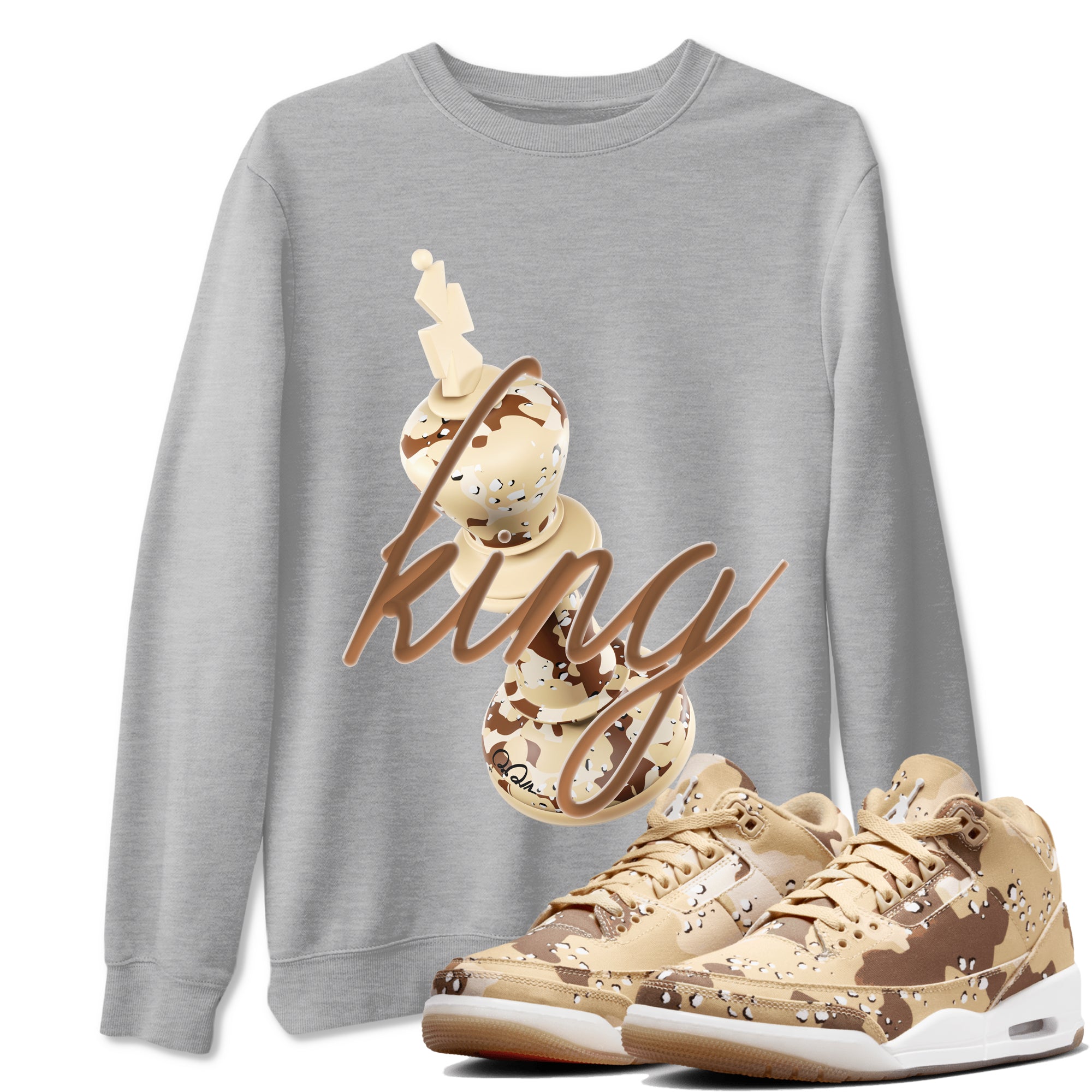3D King snkmatch Tees - Air Jordan 3 Desert Camo