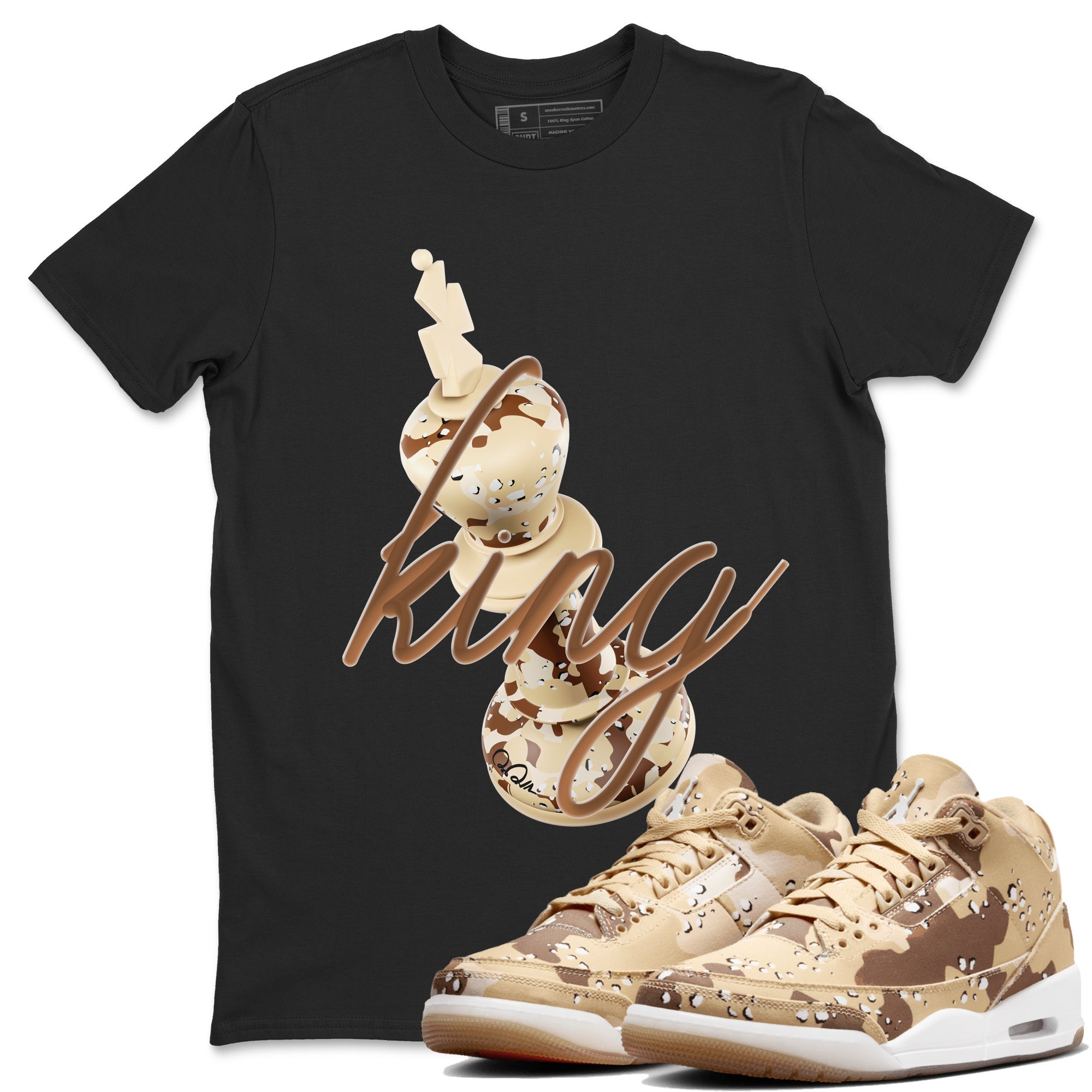 3D King snkmatch Tees - Air Jordan 3 Desert Camo