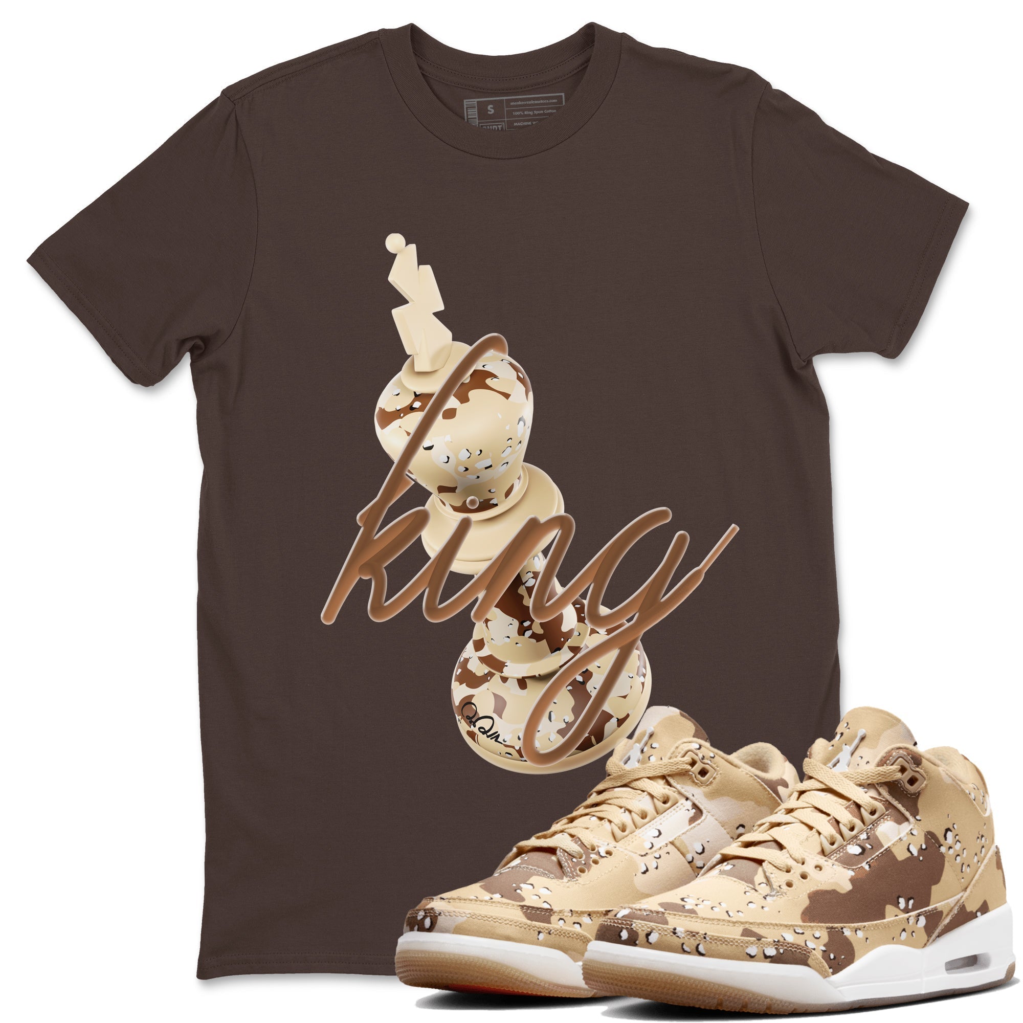 3D King snkmatch Tees - Air Jordan 3 Desert Camo