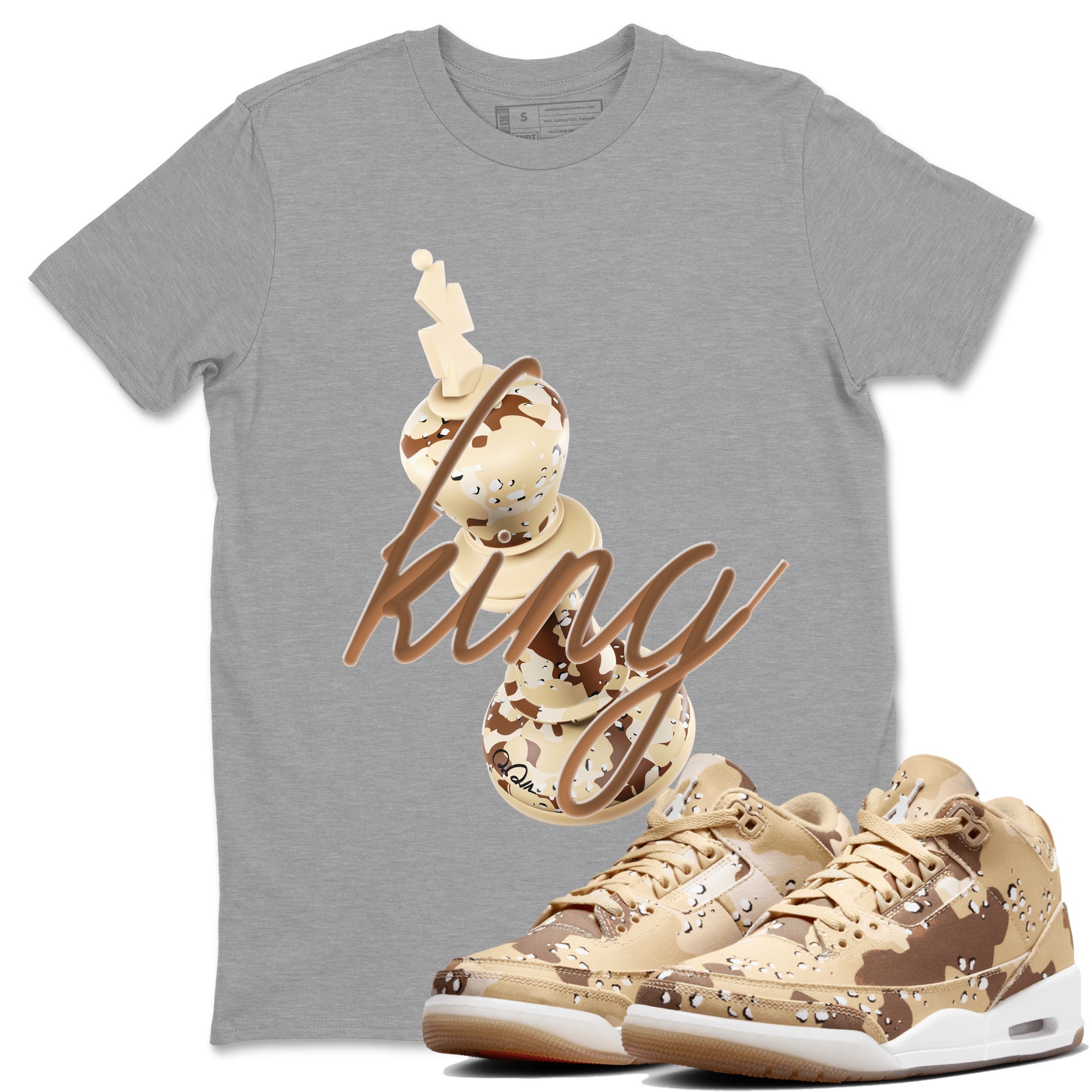 3D King snkmatch Tees - Air Jordan 3 Desert Camo