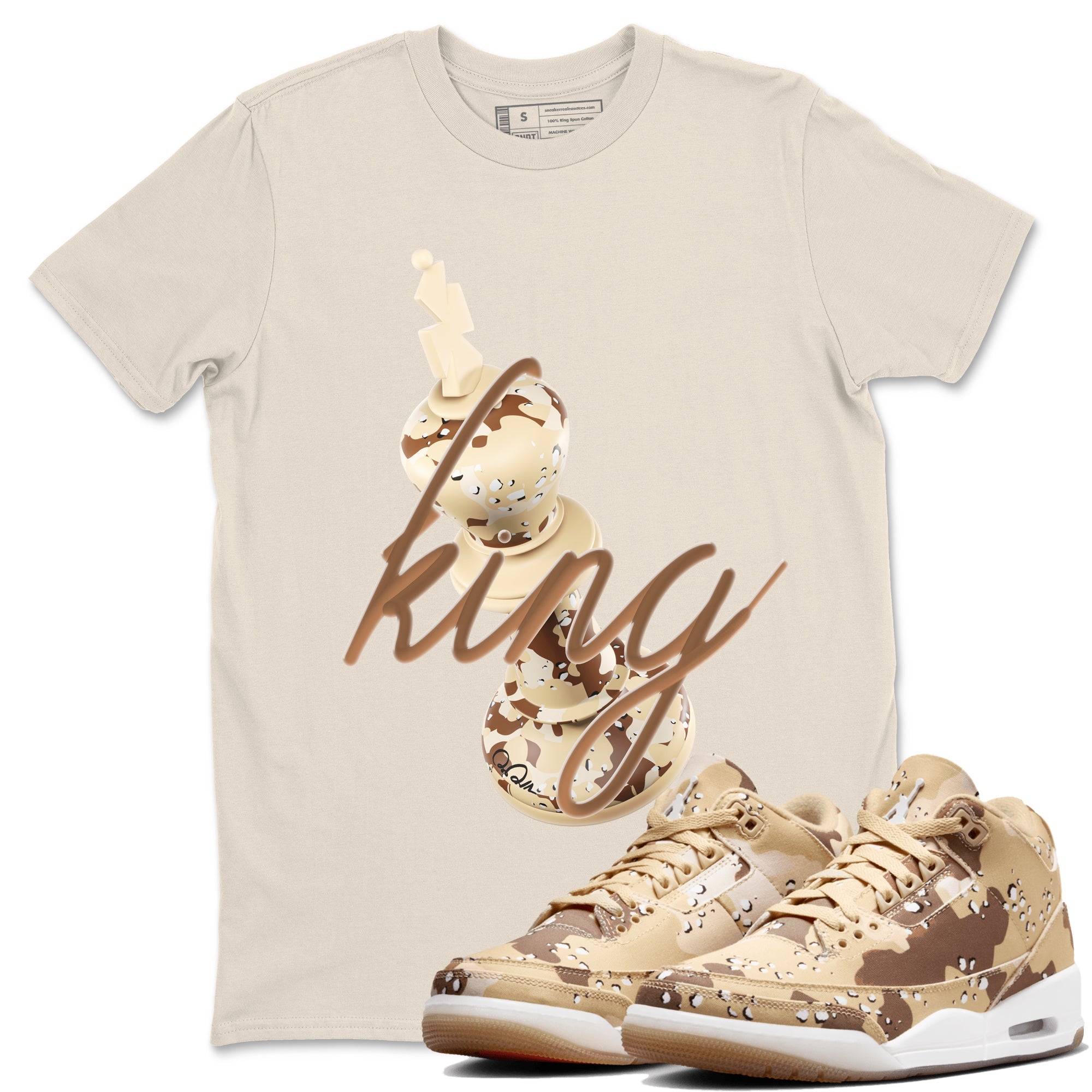 3D King snkmatch Tees - Air Jordan 3 Desert Camo