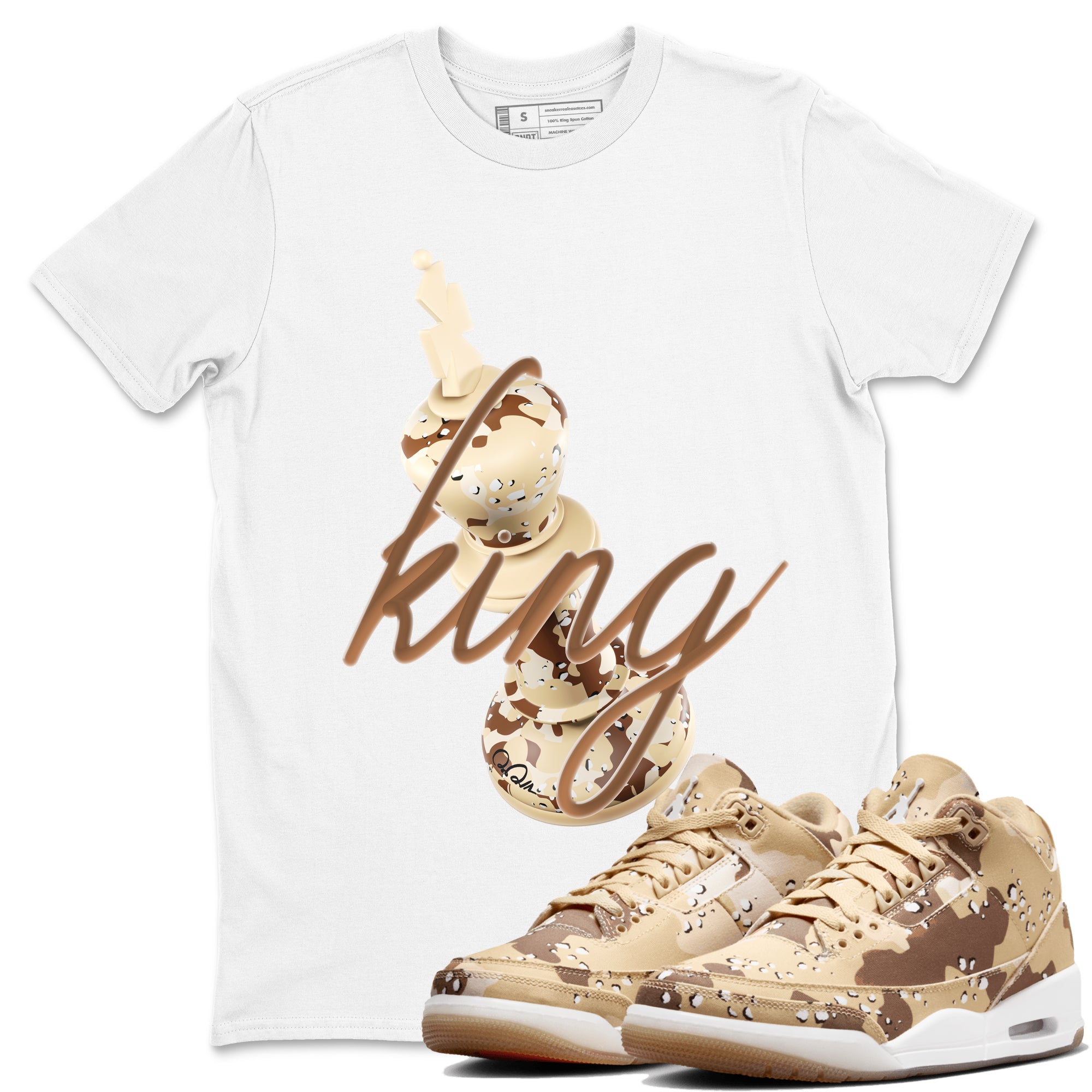 3D King snkmatch Tees - Air Jordan 3 Desert Camo
