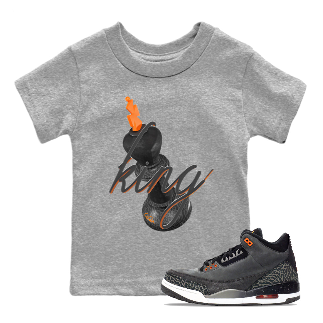 3D King snkmatch Tee Kids - Air Jordan 3 Fear