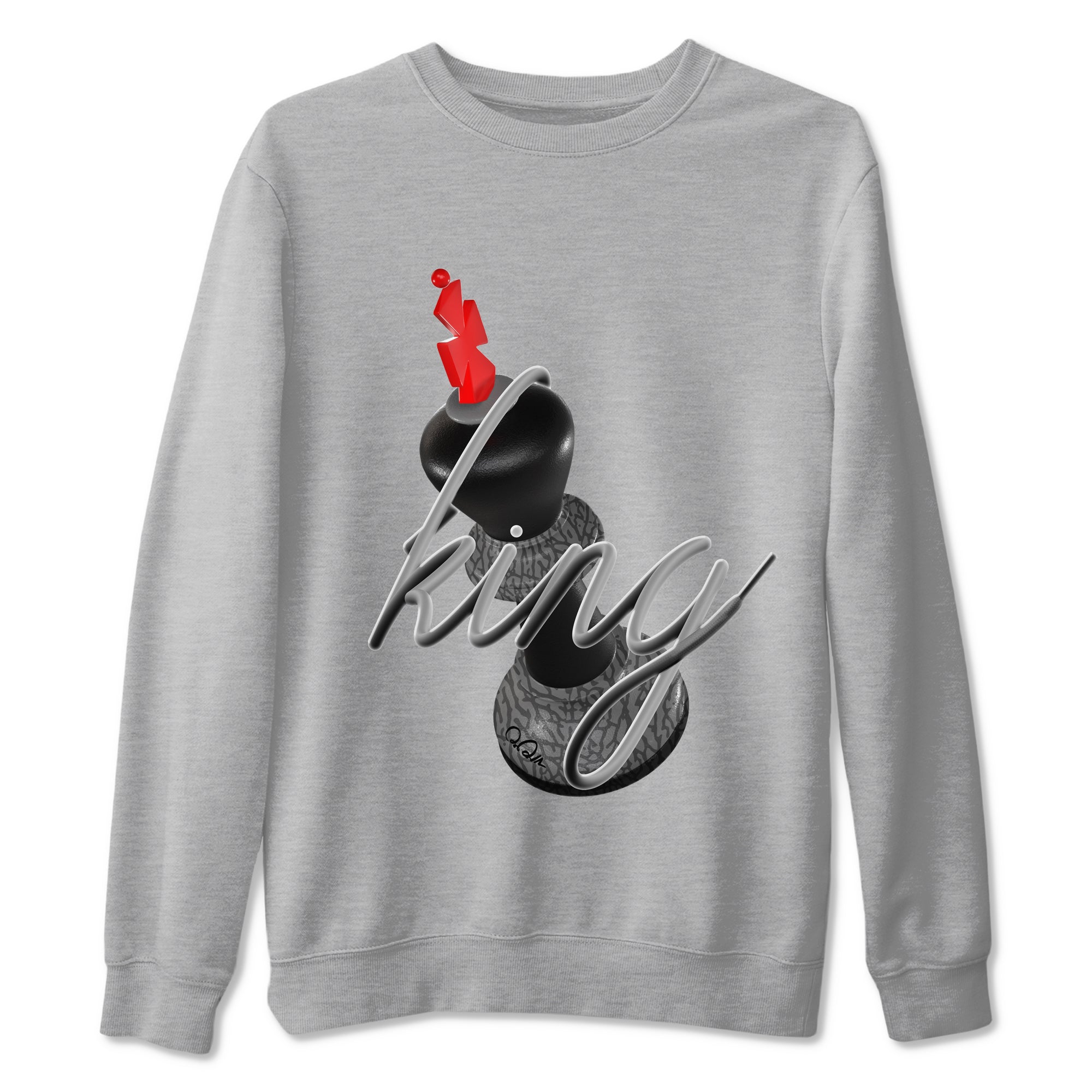 3D King snkmatch Tees - Air Jordan 3 Black Cement