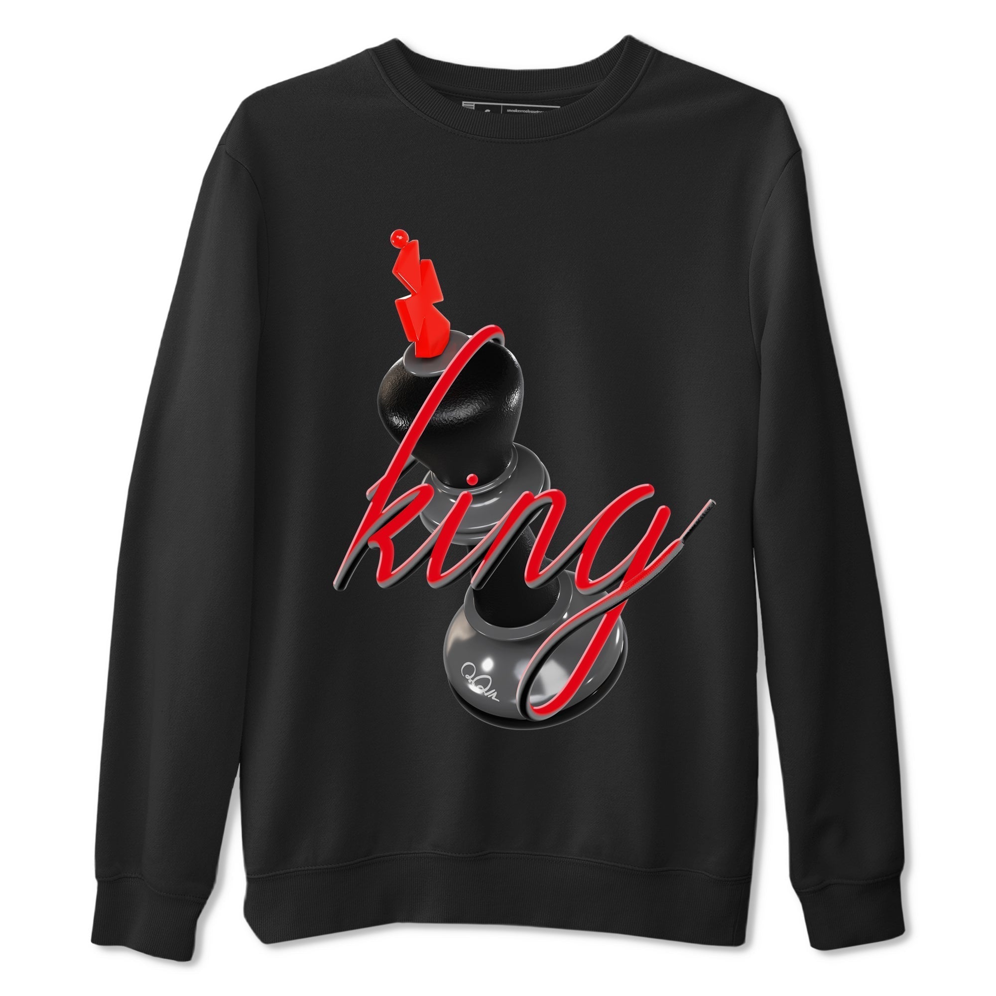 3D King snkmatch Tee - Air Jordan 4 Bred Reimagined