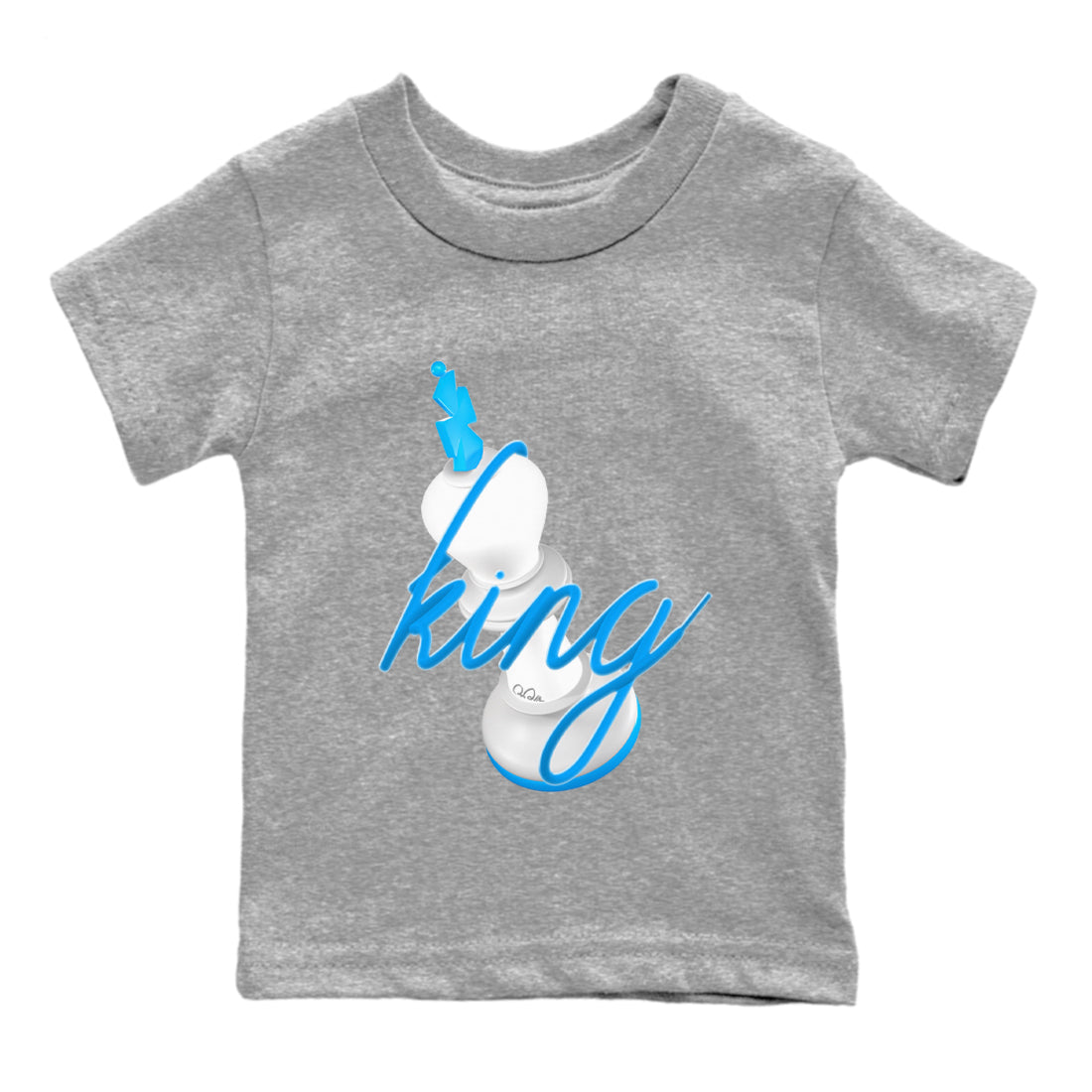 3D King snkmatch Tees Kids - Air Jordan 4 Military Blue