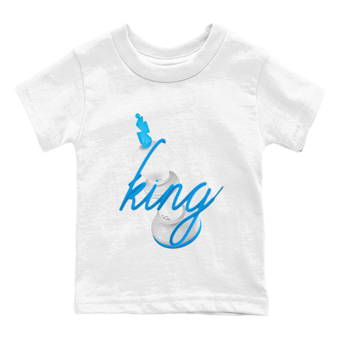 3D King snkmatch Tees Kids - Air Jordan 4 Military Blue
