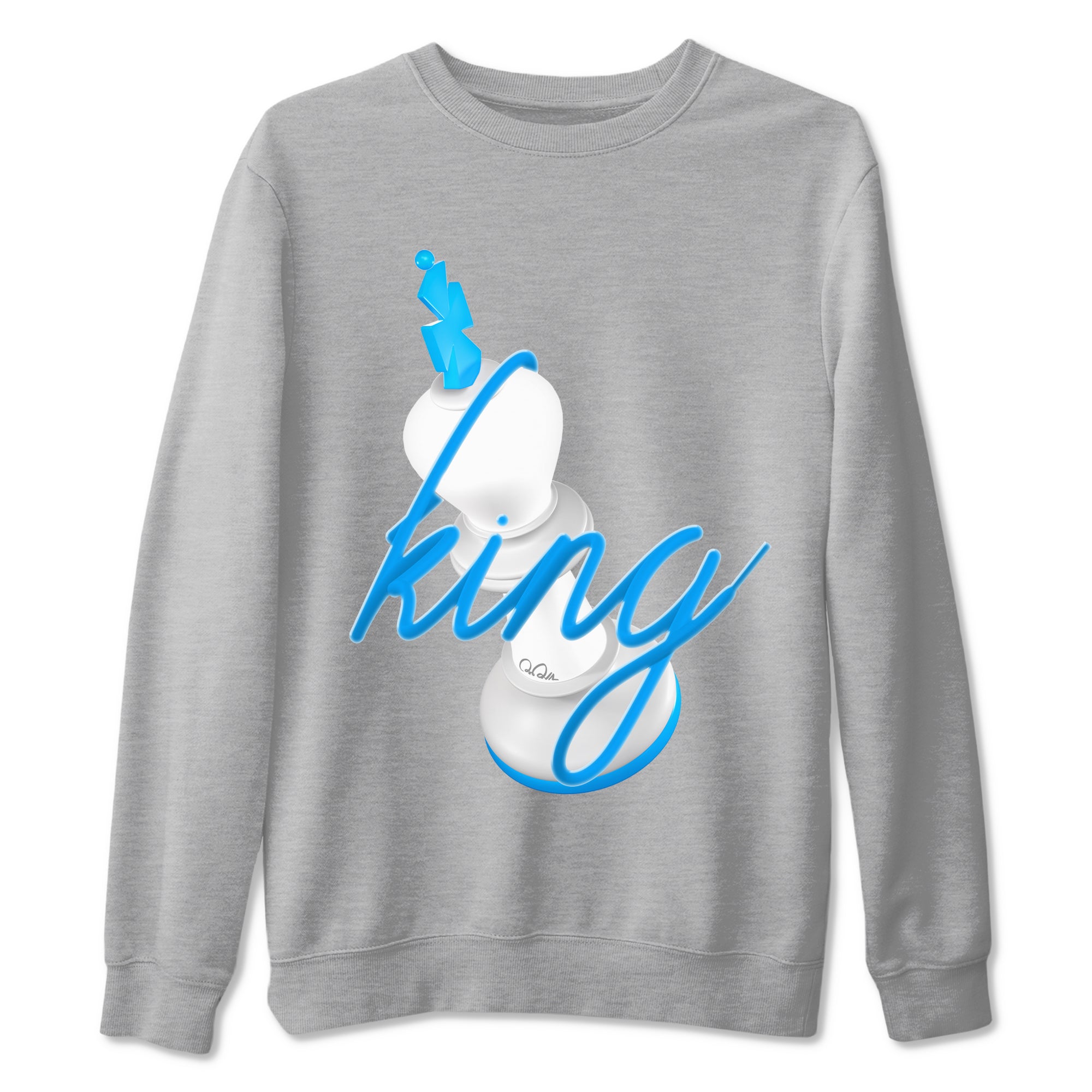 3D King snkmatch Tees - Air Jordan 4 Military Blue