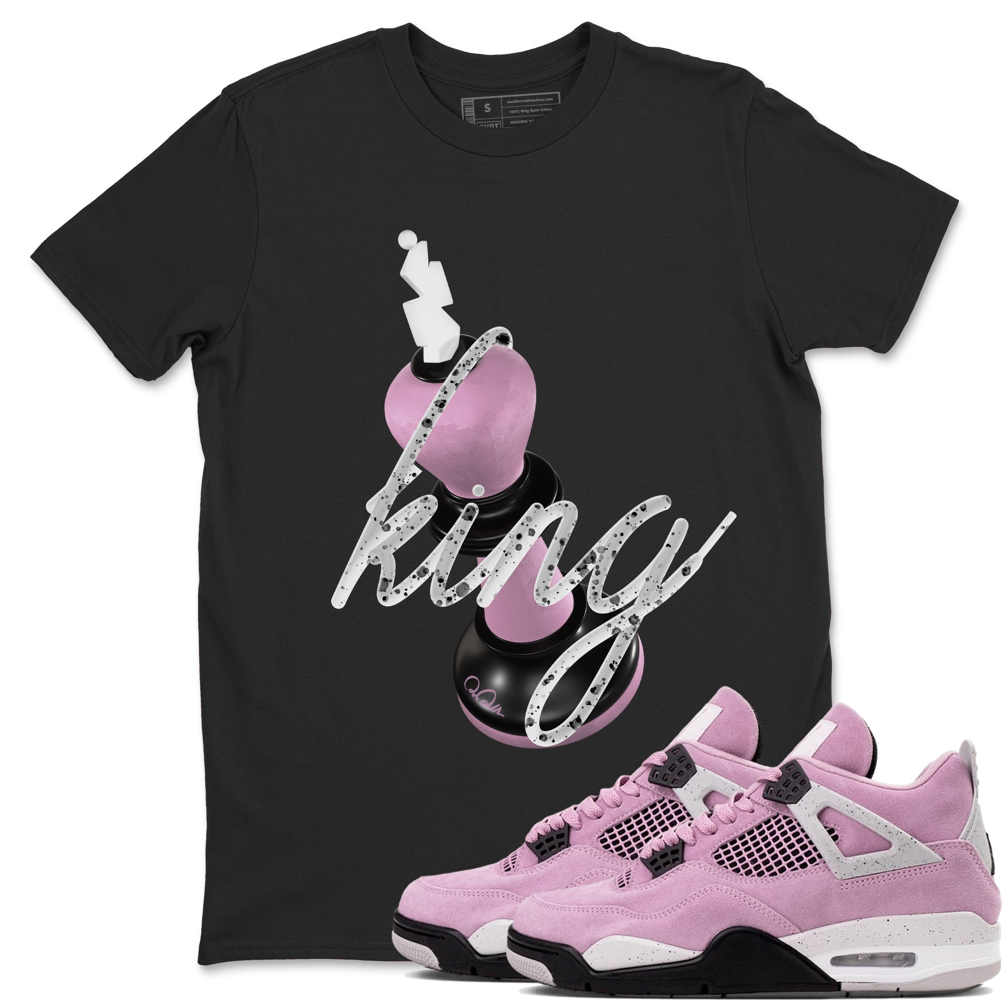 3D King snkmatch Tees - Air Jordan 4 Orchid