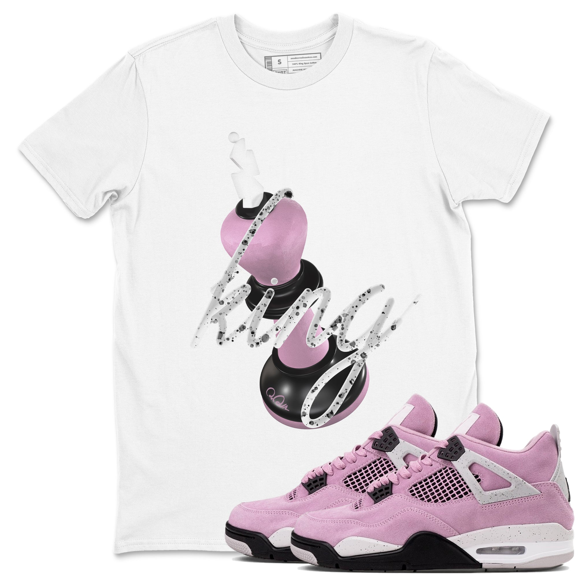 3D King snkmatch Tees - Air Jordan 4 Orchid