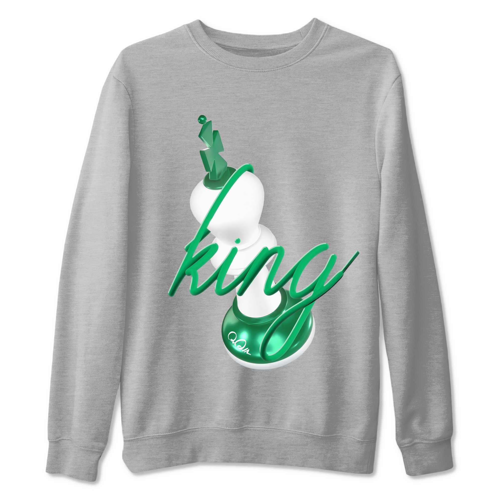 3D King snkmatch Tees - Air Jordan 4 Oxidized Green