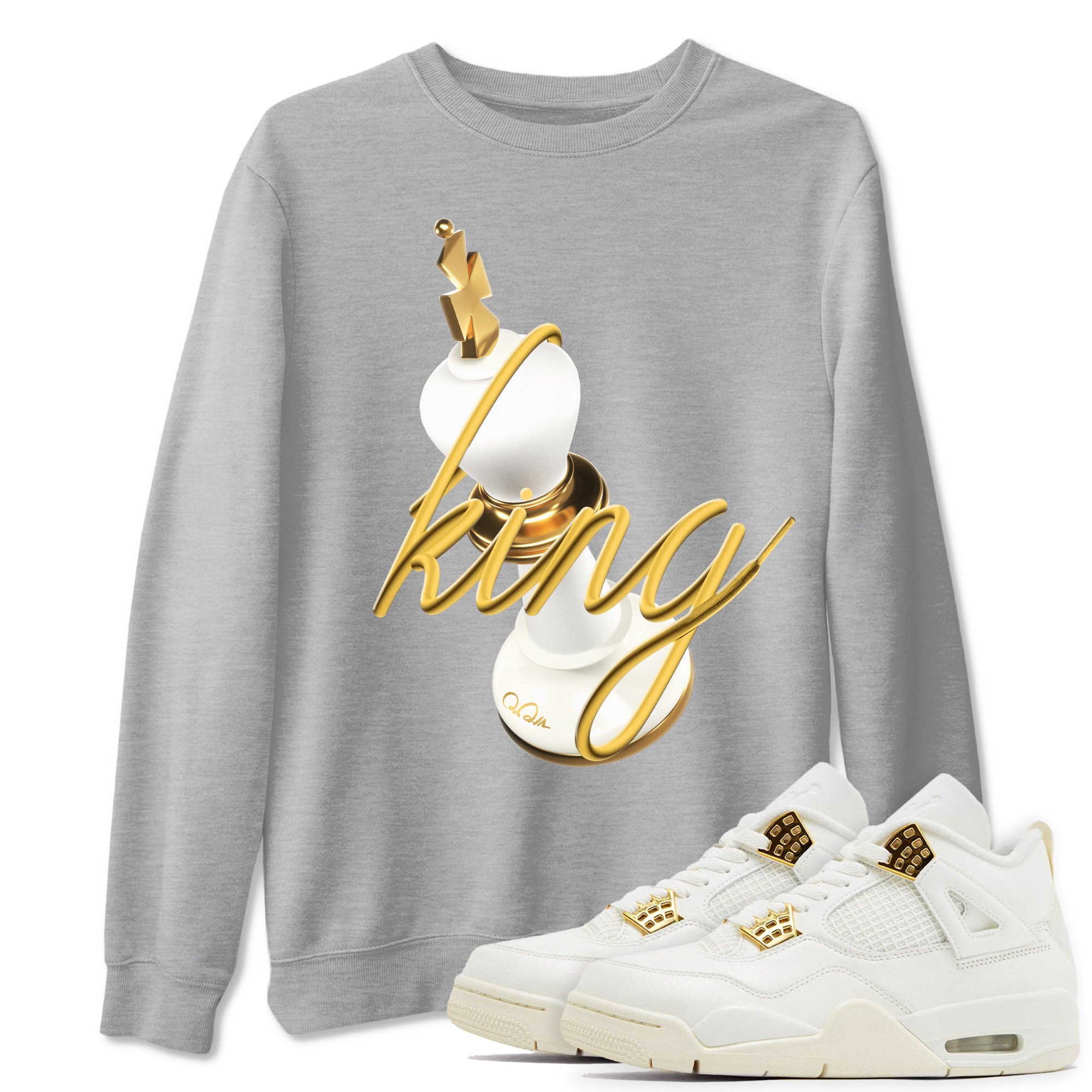3D King snkmatch Tees - Air Jordan 4 Sail 2024