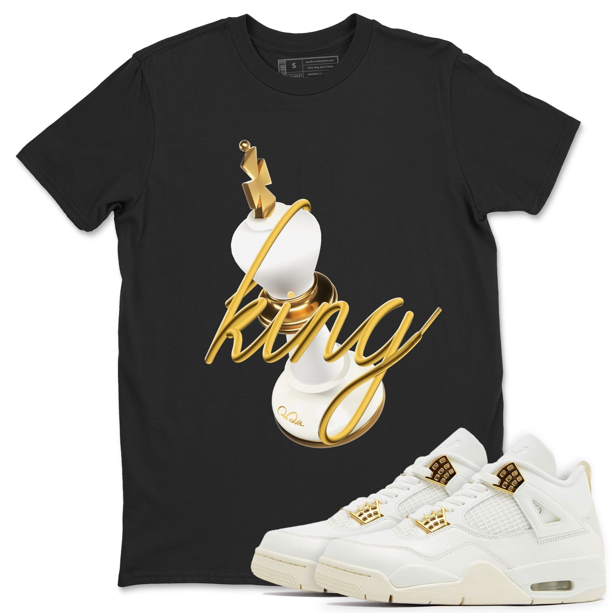 3D King snkmatch Tees - Air Jordan 4 Sail 2024
