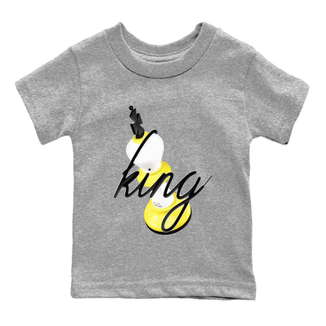 3D King snkmatch Tees Kids - Air Jordan 4 Vivid Sulfur