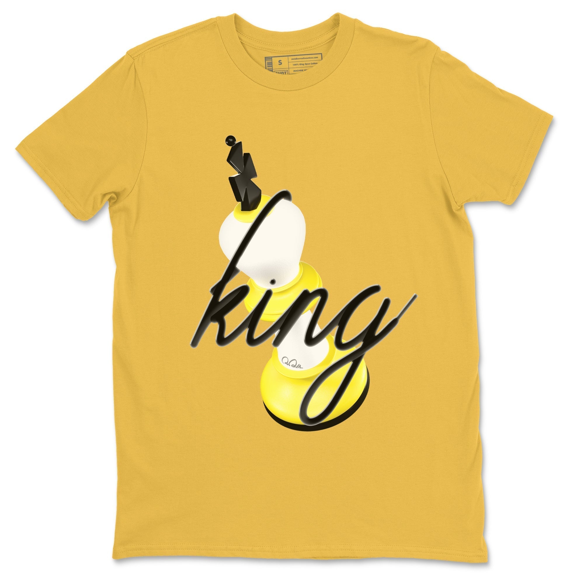 3D King snkmatch Tees - Air Jordan 4 Vivid Sulfur