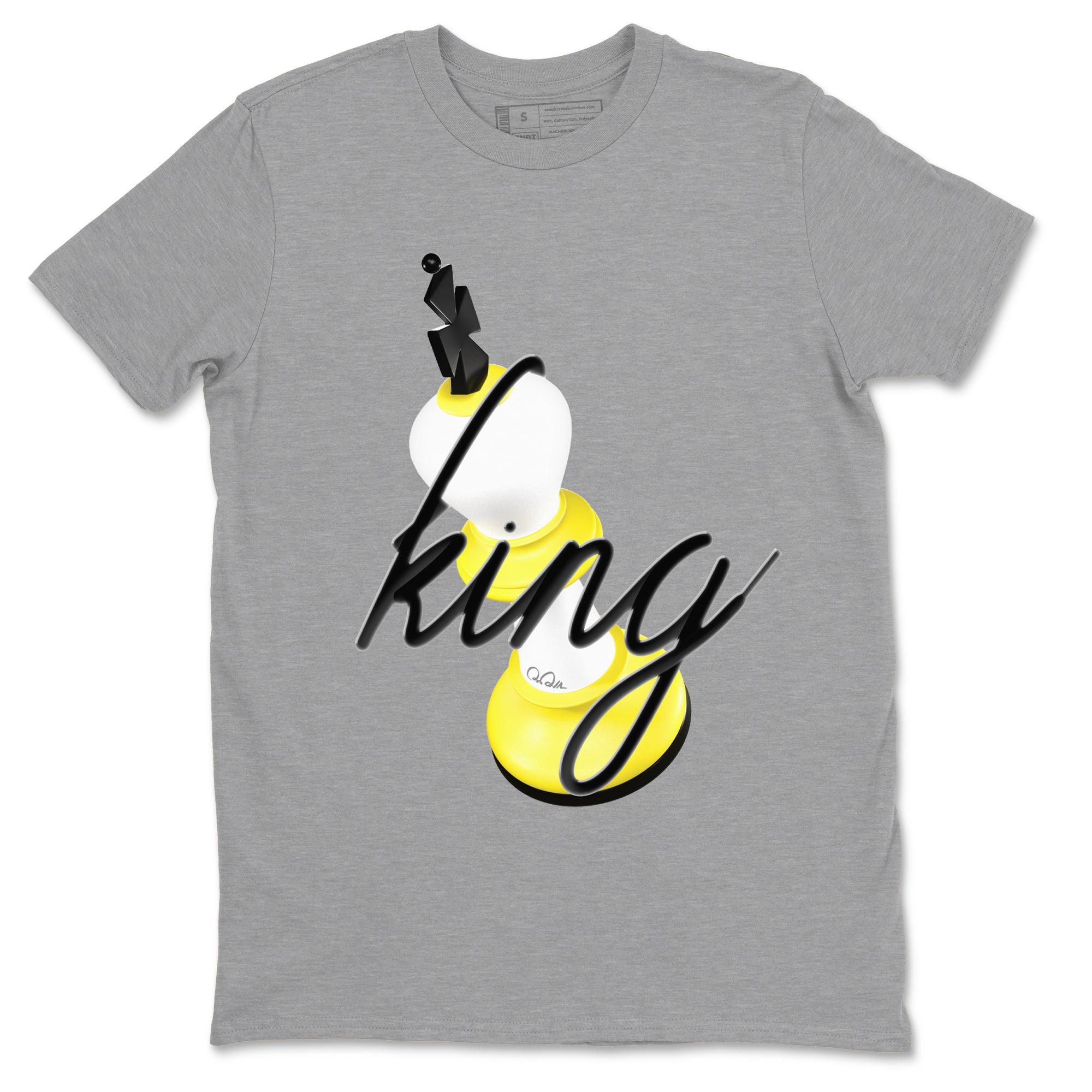 3D King snkmatch Tees - Air Jordan 4 Vivid Sulfur