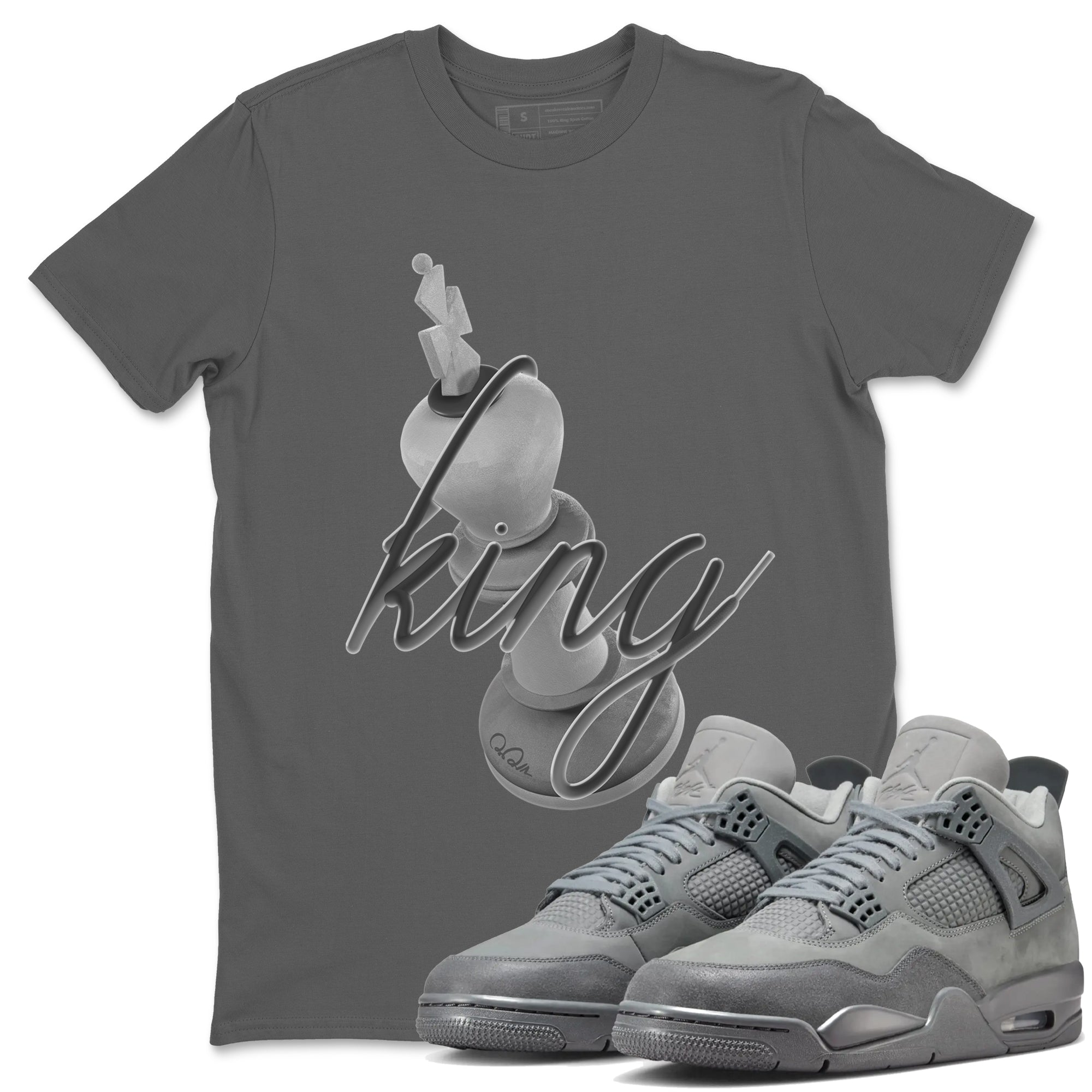 3D King snkmatch Tees - Air Jordan 4 Wet Cement