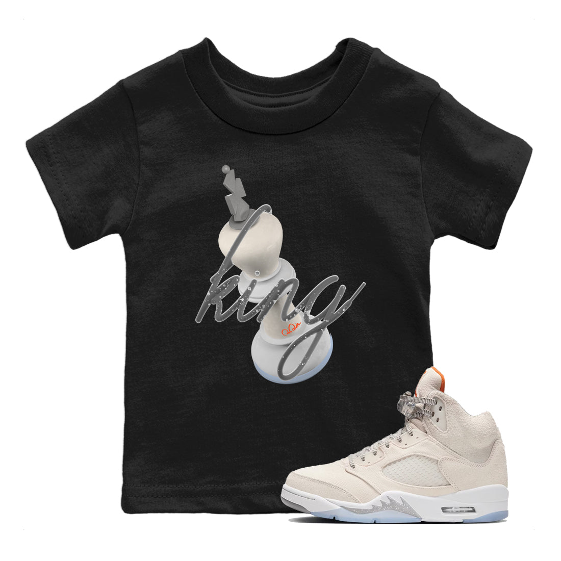 3D King Kids Tops - Air Jordan 5 Craft