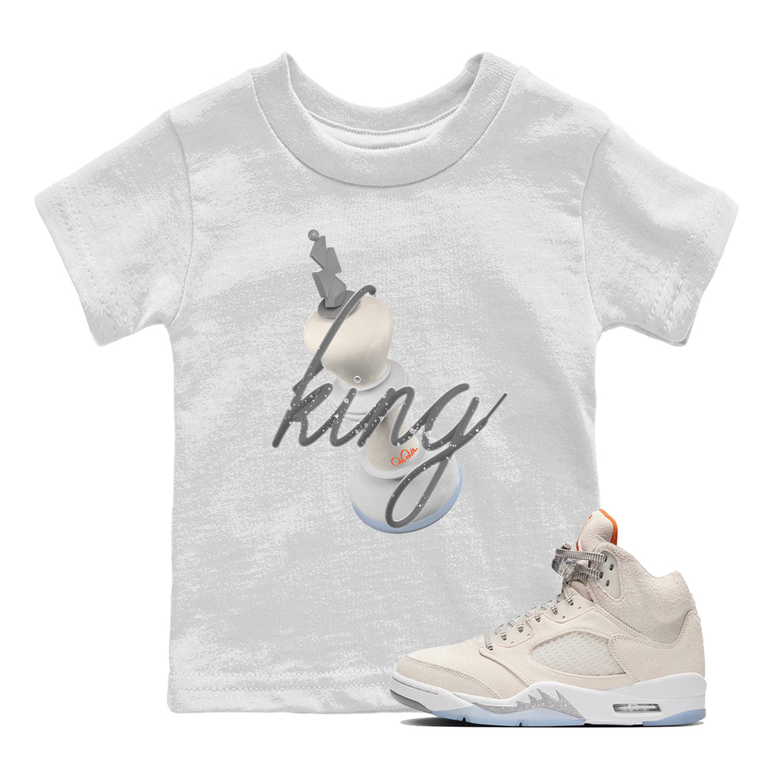 3D King Kids Tops - Air Jordan 5 Craft