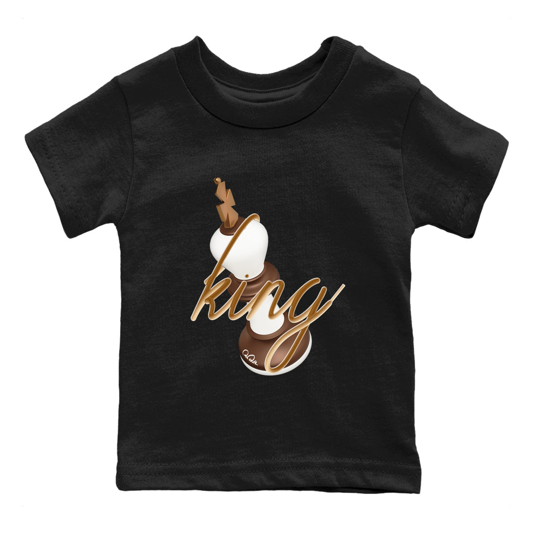 3D King snkmatch Tees Kids - Air Jordan 5 Golden Ticket