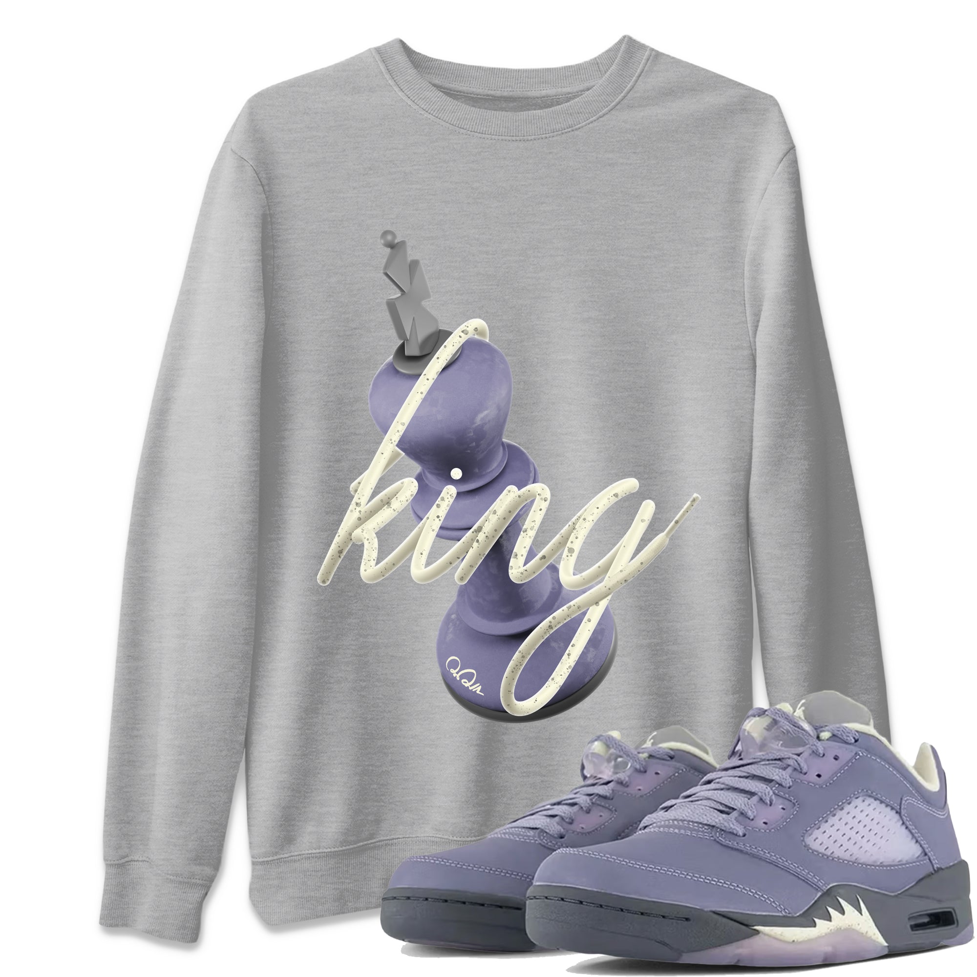 3D King Unisex Tops - Air Jordan 5 Indigo Haze
