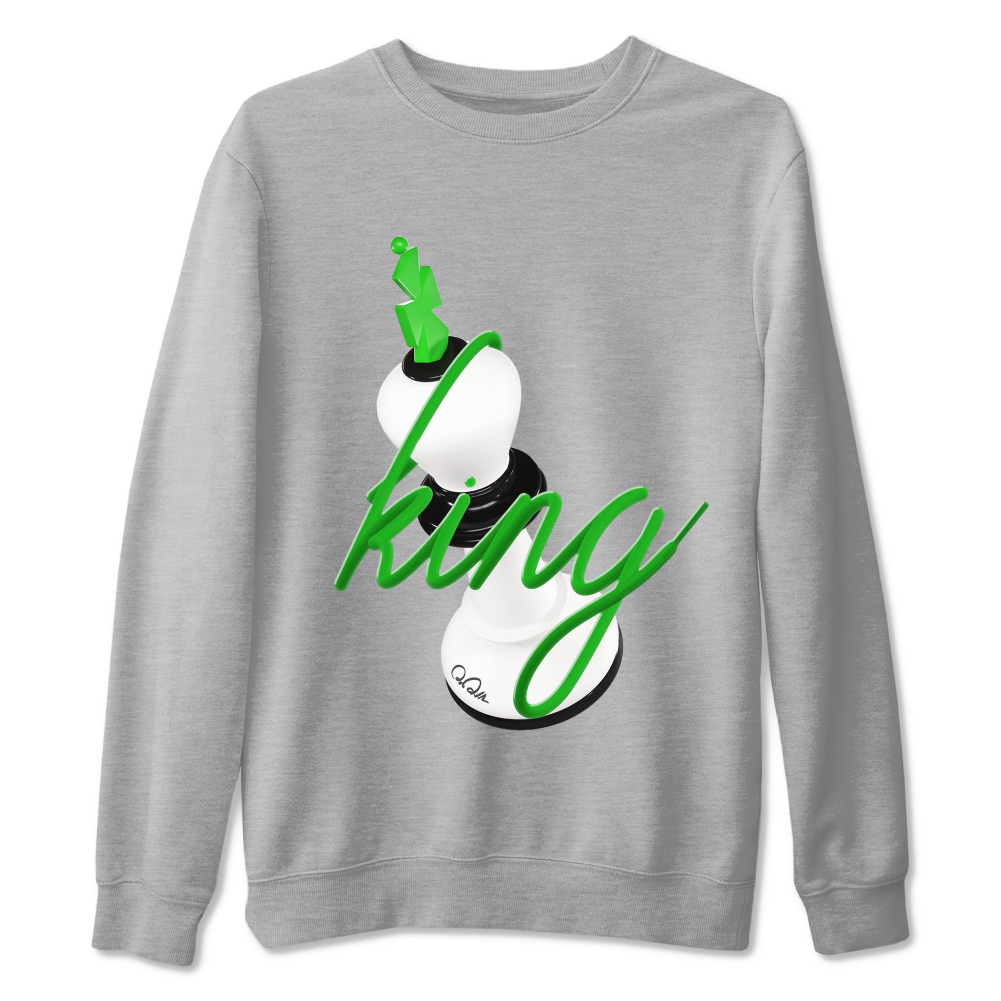 3D King snkmatch Tees - Air Jordan 5 Lucky Green
