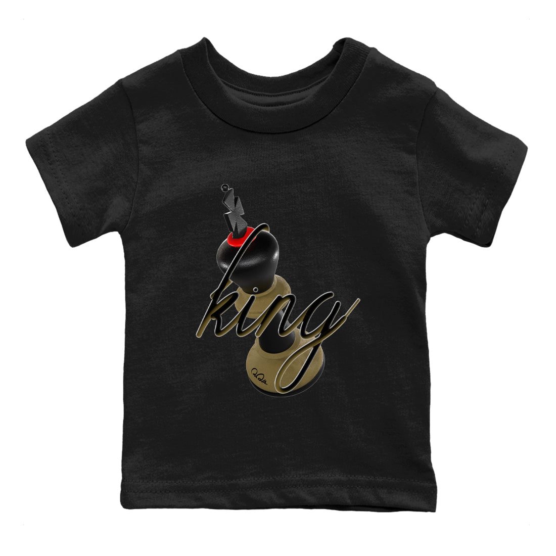 3D King snkmatch Tees Kids - Air Jordan 9 Olive