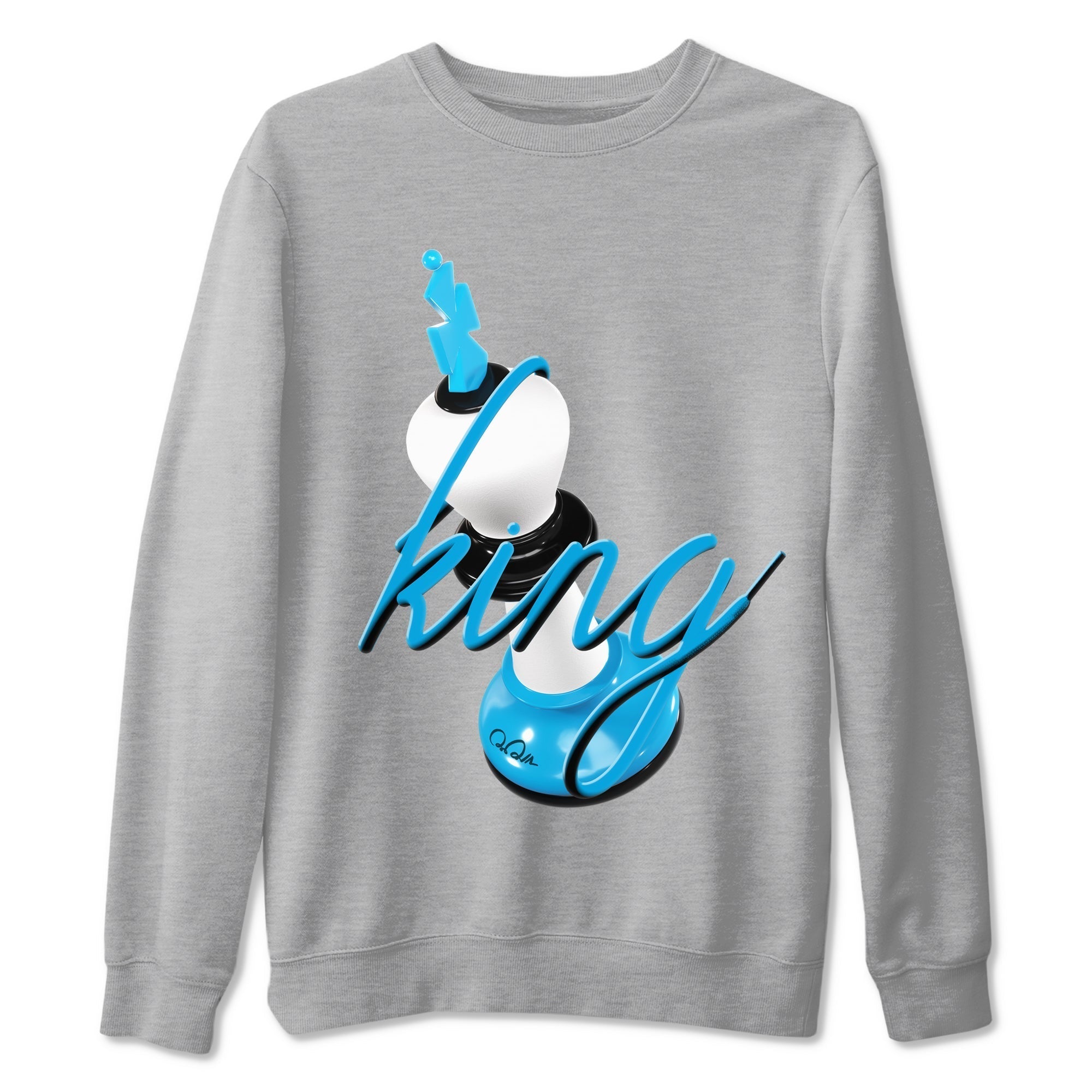 3D King snkmatch Tees - Air Jordan 9 Powder Blue
