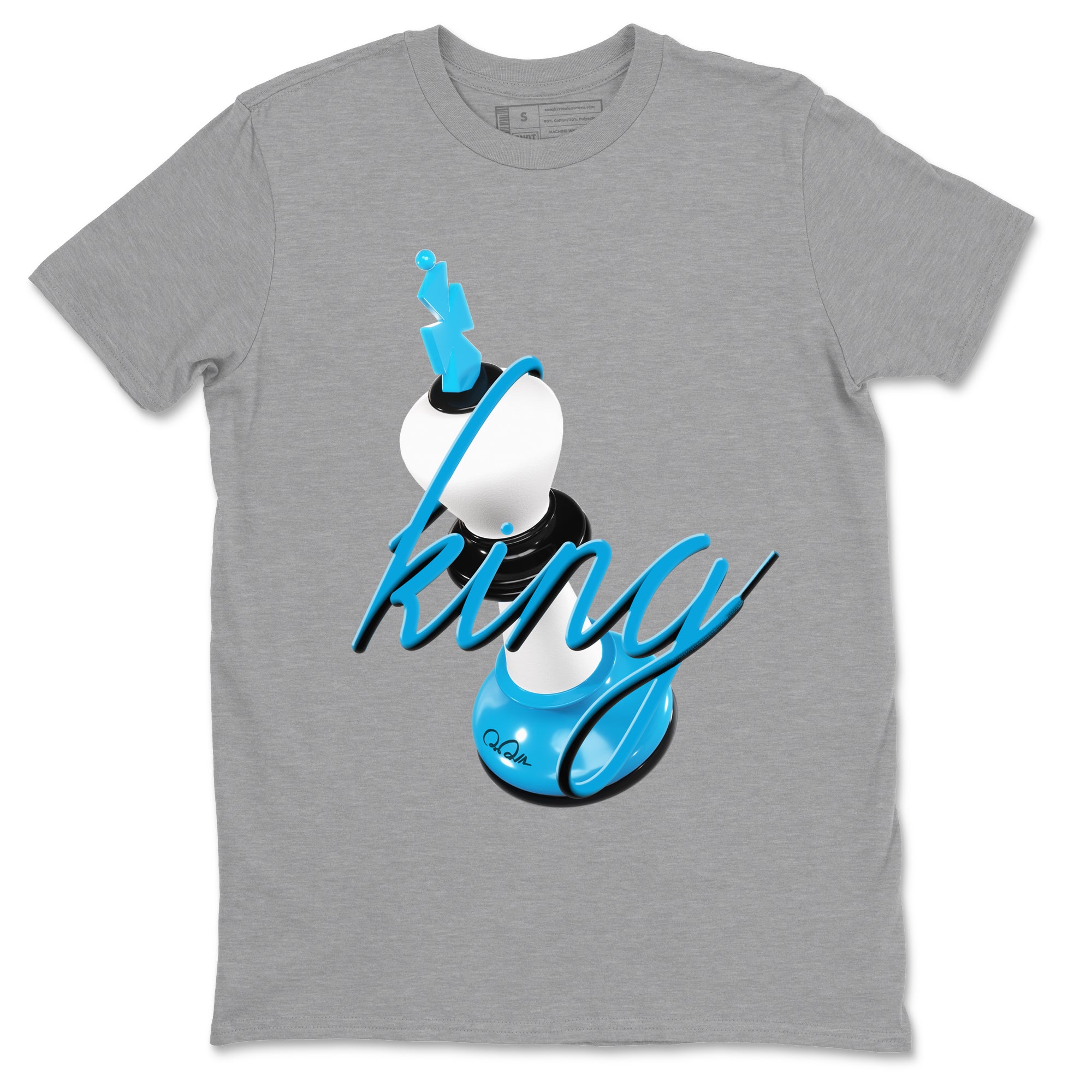 3D King snkmatch Tees - Air Jordan 9 Powder Blue
