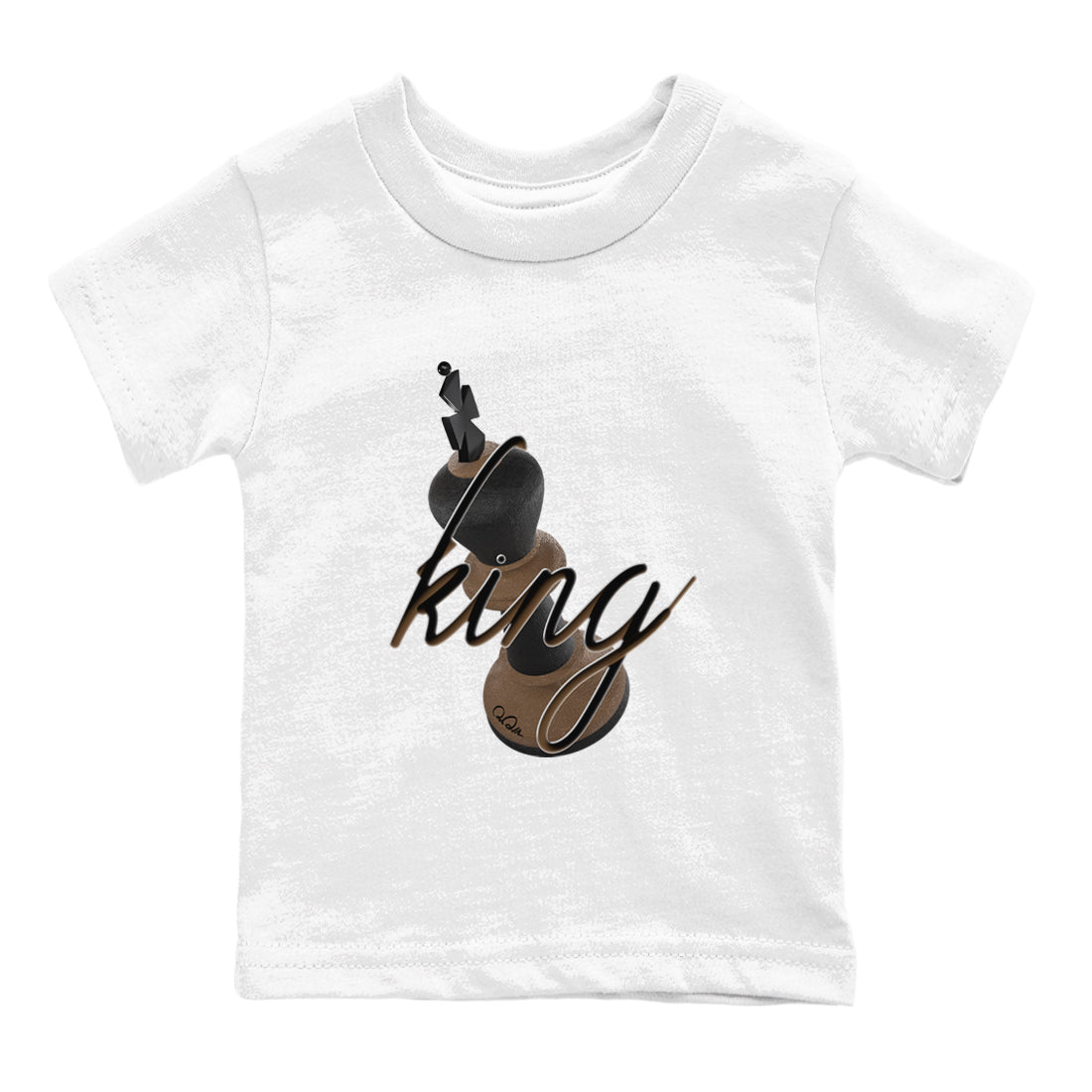 3D King snkmatch Tees Kids - Jordan Jumpman Jack Travis Scott Dark Mocha