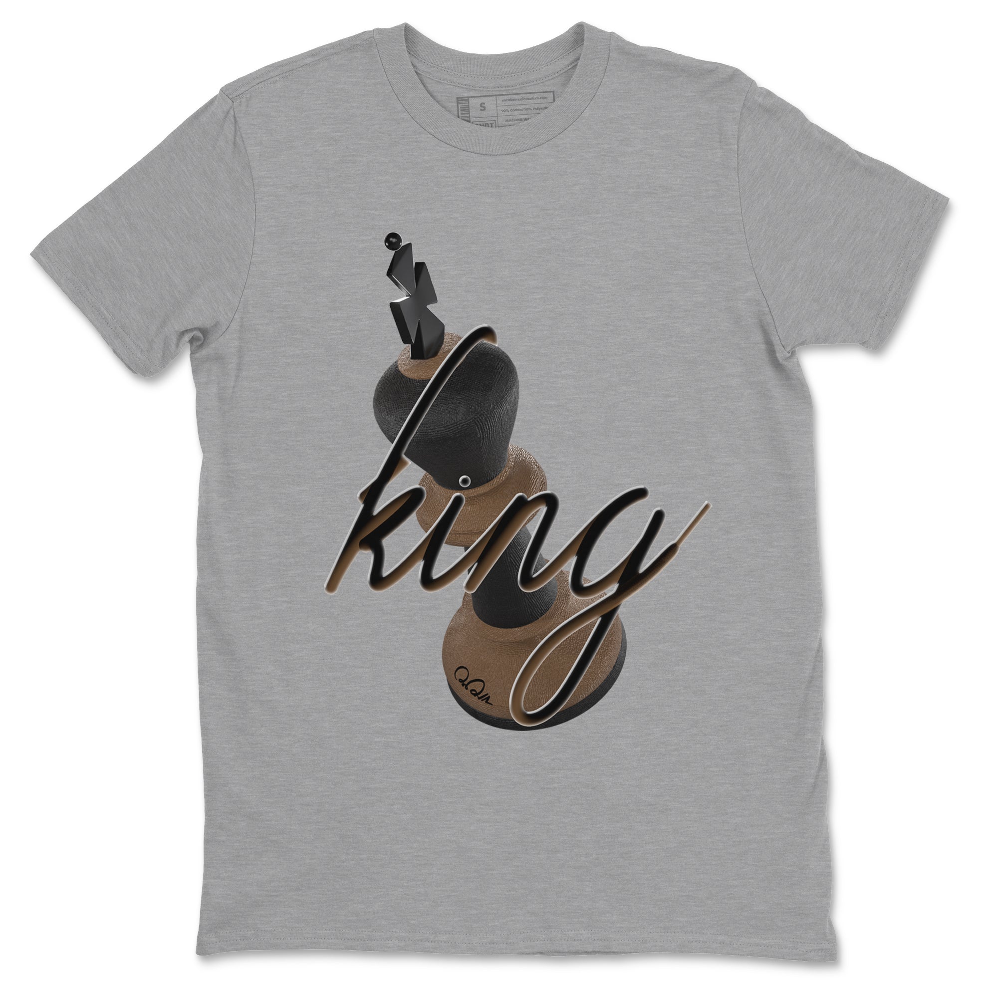 3D King snkmatch Tees - Jordan Jumpman Jack Travis Scott Dark Mocha