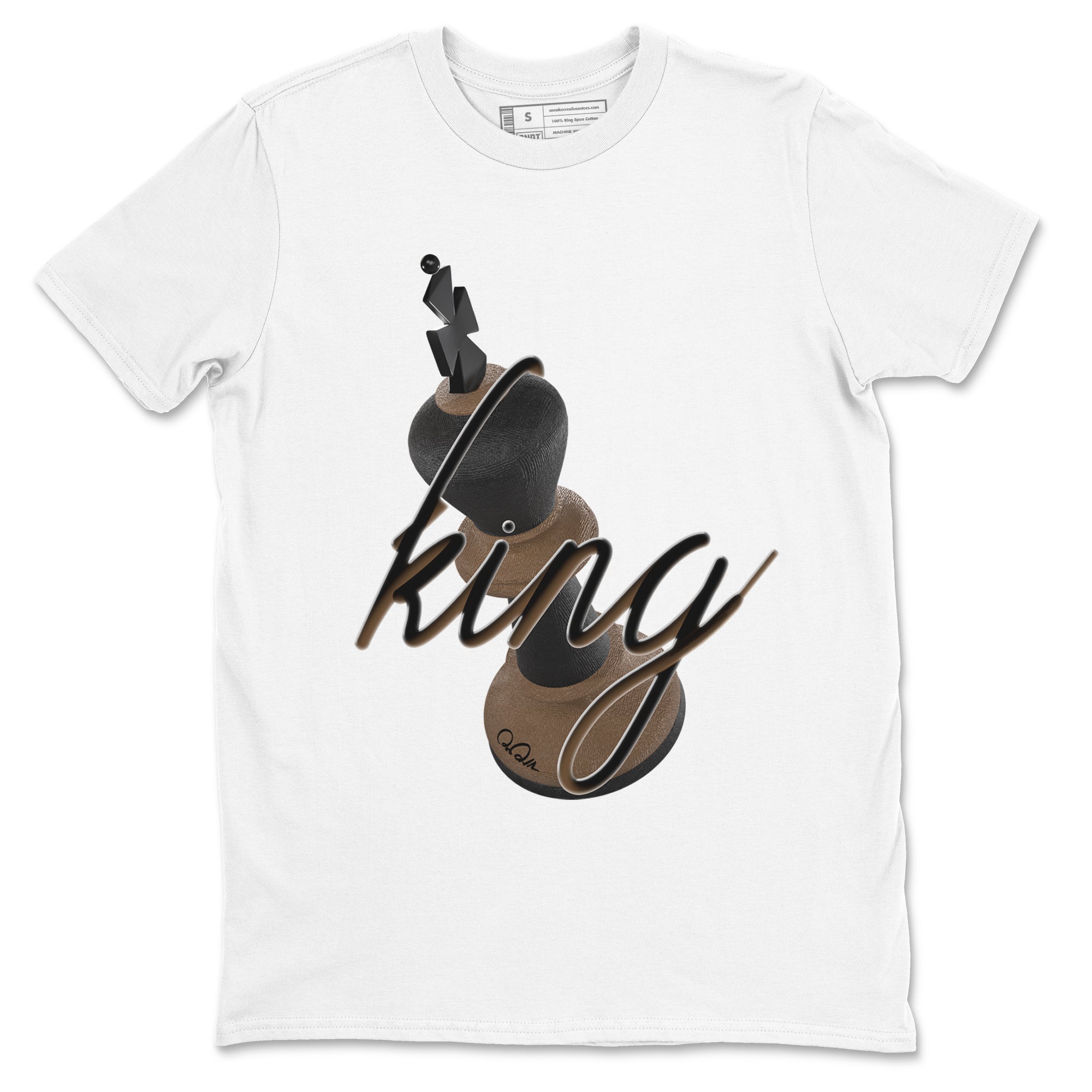 3D King snkmatch Tees - Jordan Jumpman Jack Travis Scott Dark Mocha