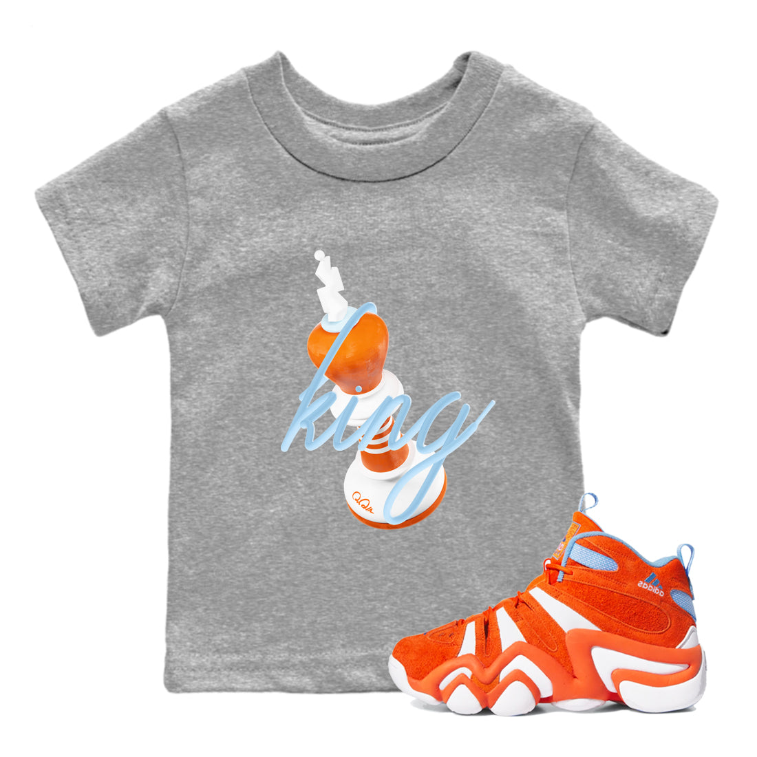 3D King snkmatch Tee Kids - Crazy 8 Team Orange