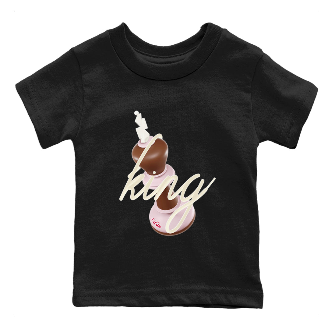 3D King snkmatch Tees Kids - Dunk Cacao Wow And Pink Foam