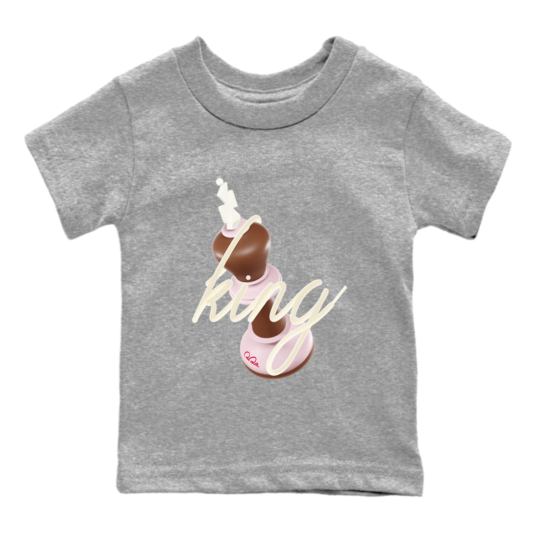 3D King snkmatch Tees Kids - Dunk Cacao Wow And Pink Foam