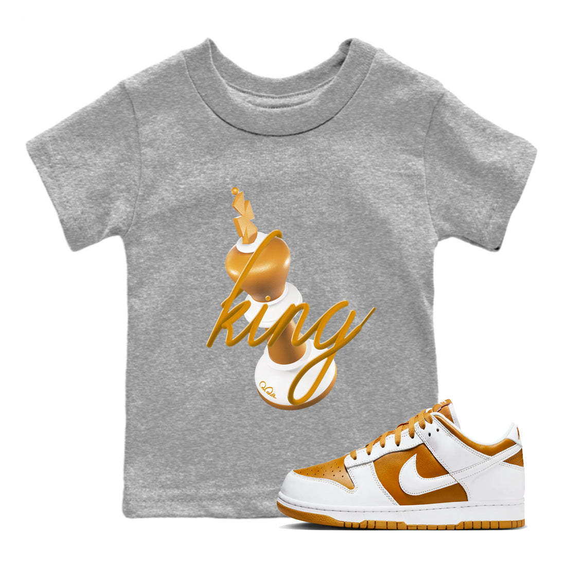 3D King snkmatch Tees Kids - Dunk Dark Curry