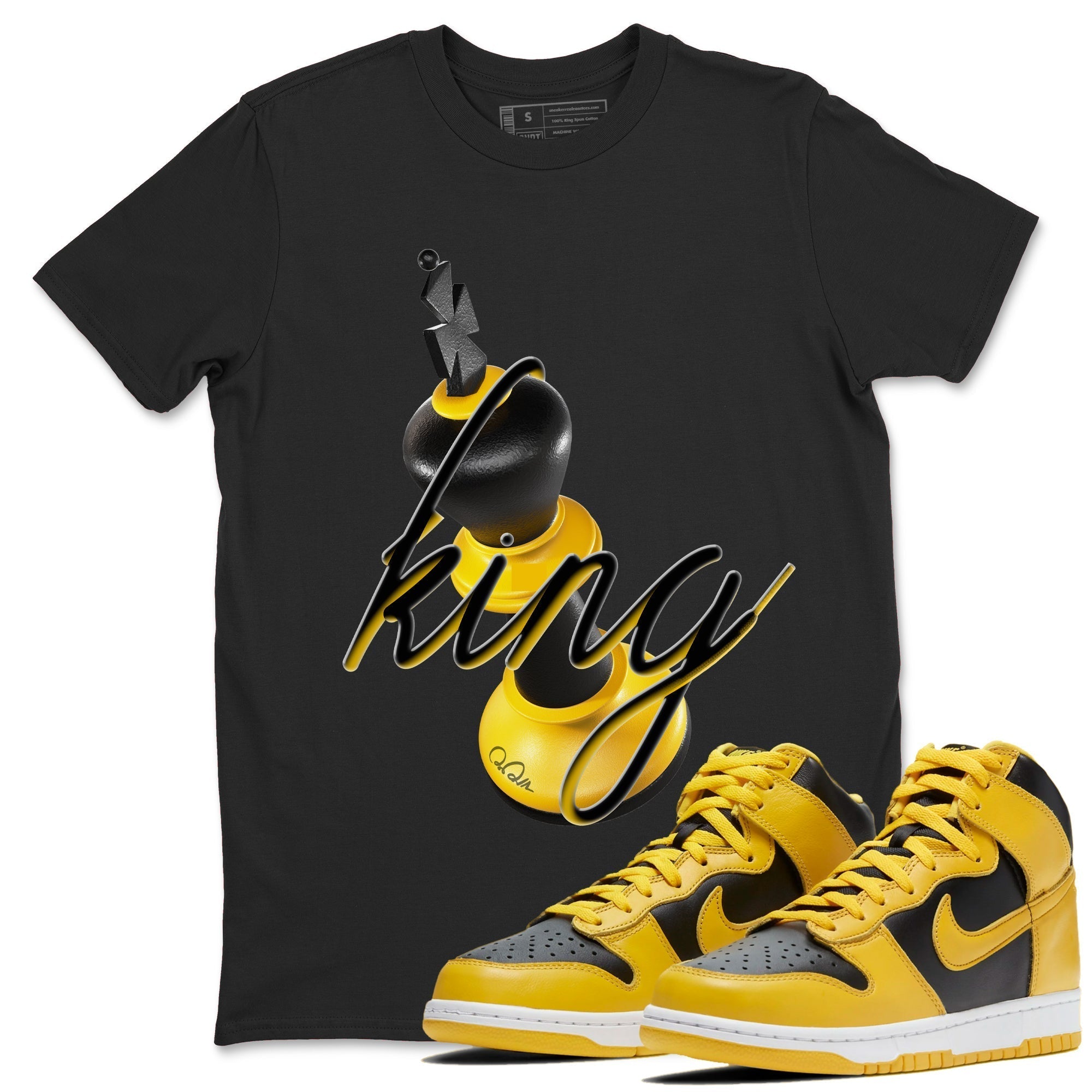 3D King snkmatch Tees - Dunk High Pollen
