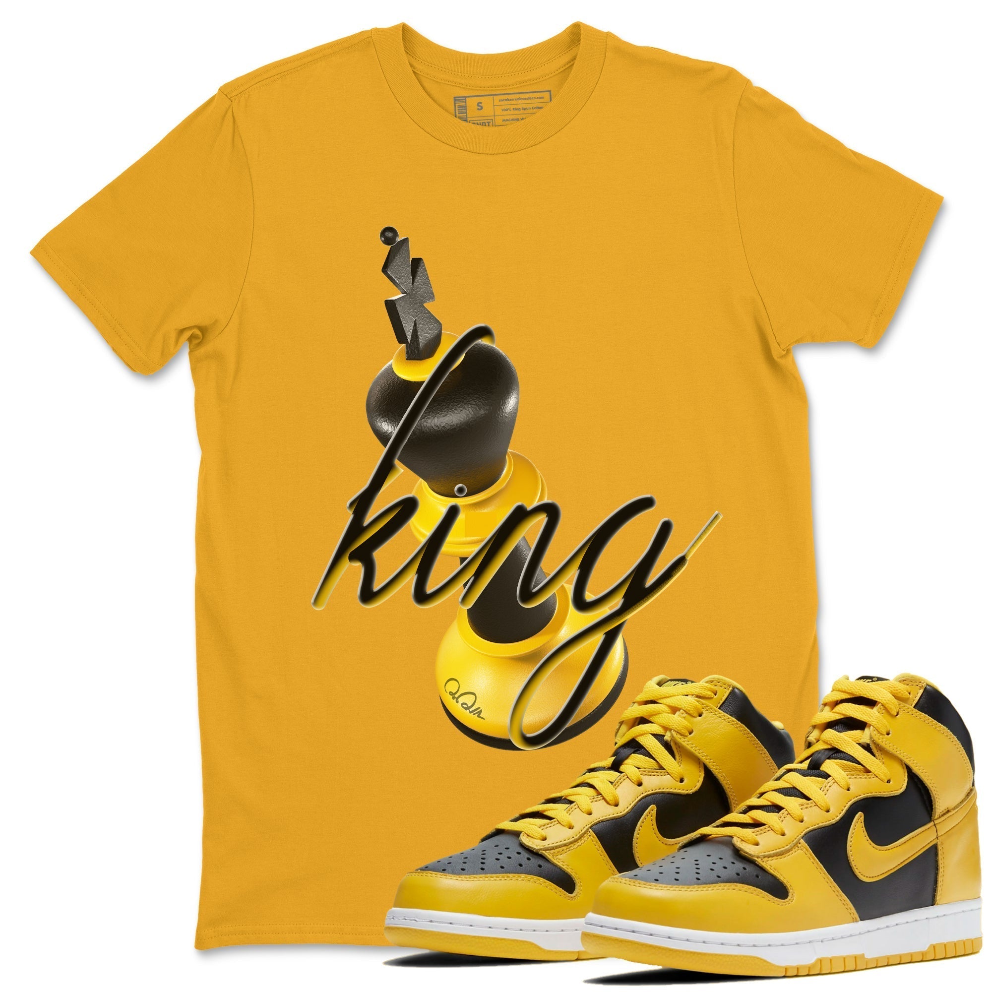 3D King snkmatch Tees - Dunk High Pollen