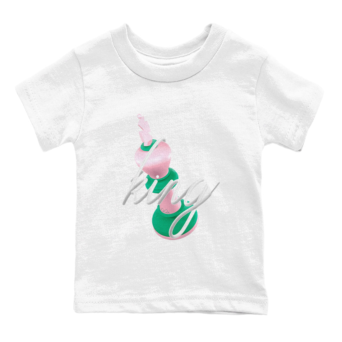 3D King snkmatch Tees Kids - Dunk Medium Soft Pink Malachite