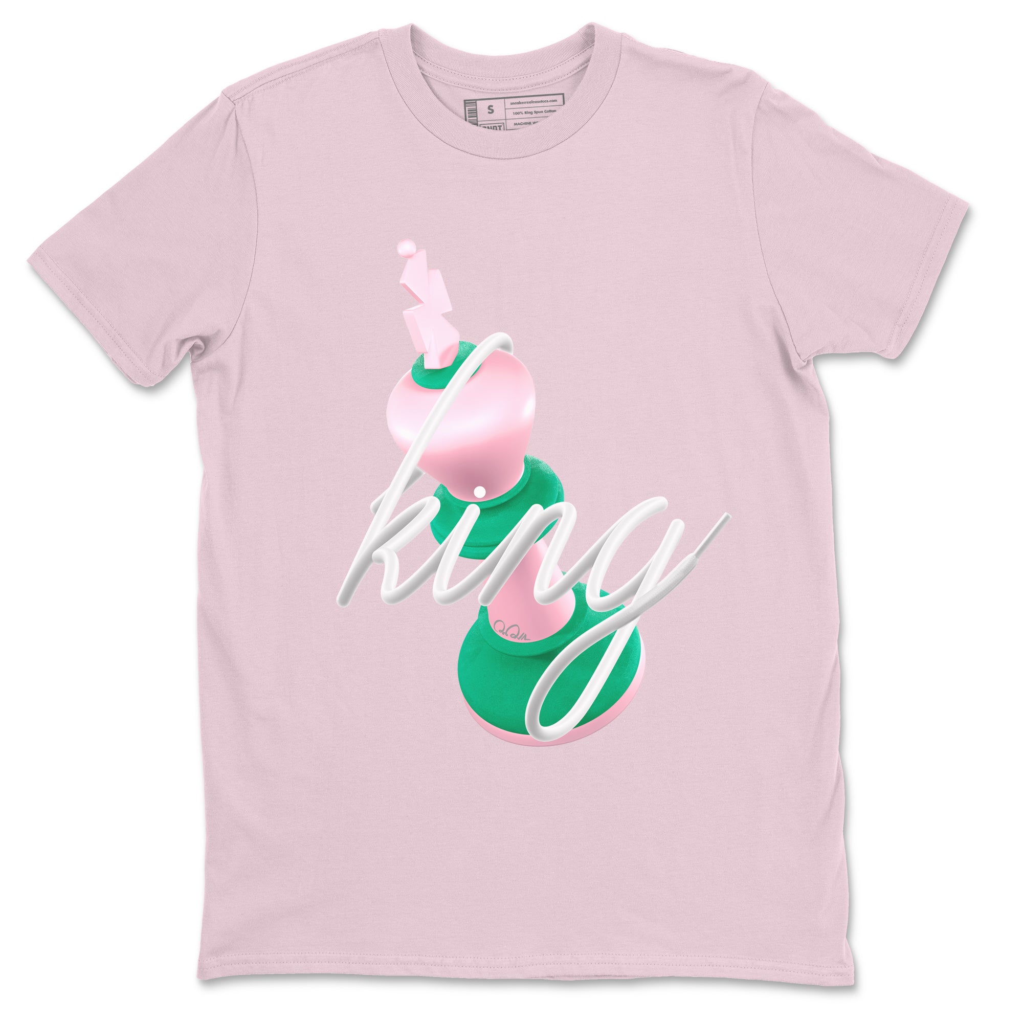 3D King snkmatch Tees - Dunk Medium Soft Pink Malachite