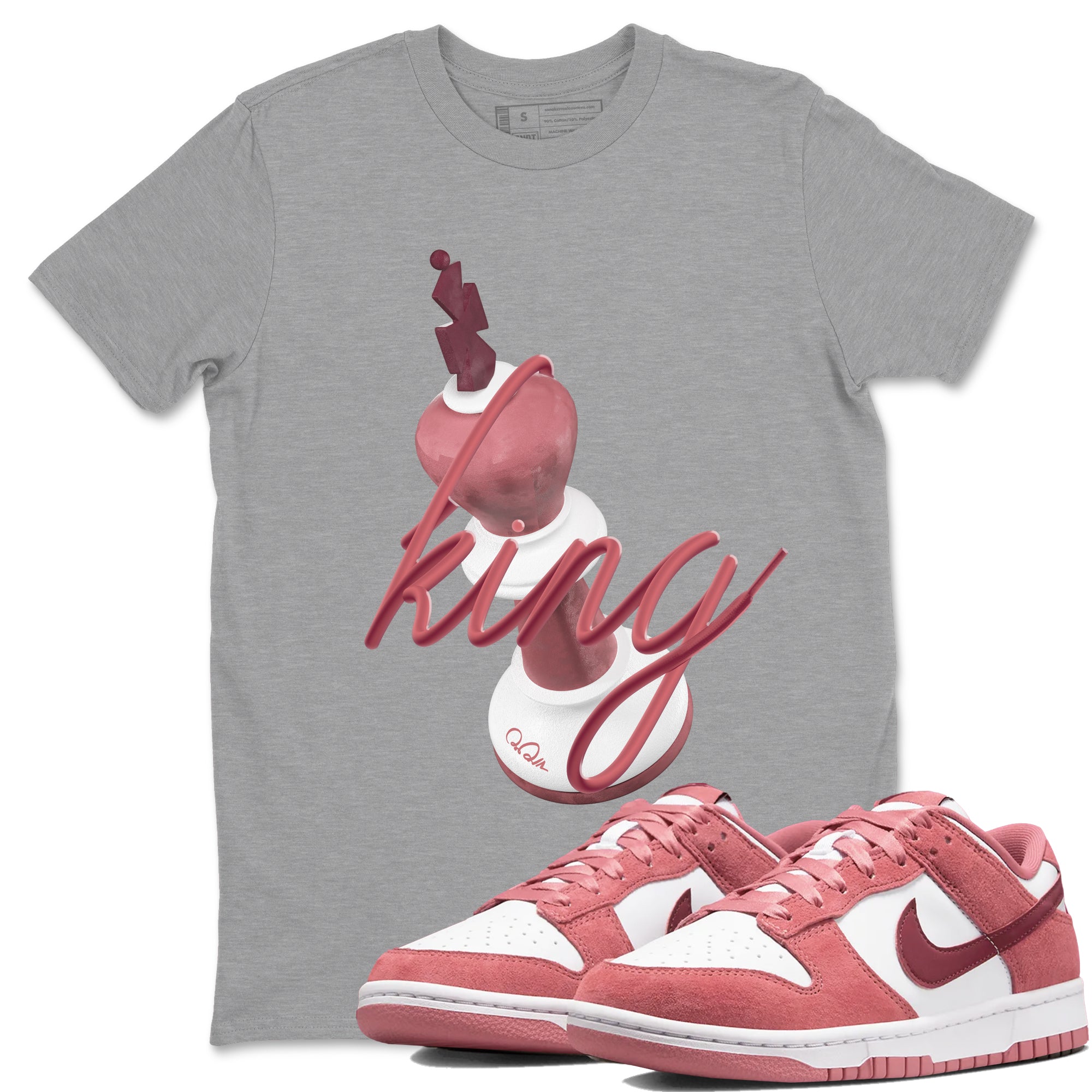 3D King snkmatch Tee - Dunk Valentines Day 2024