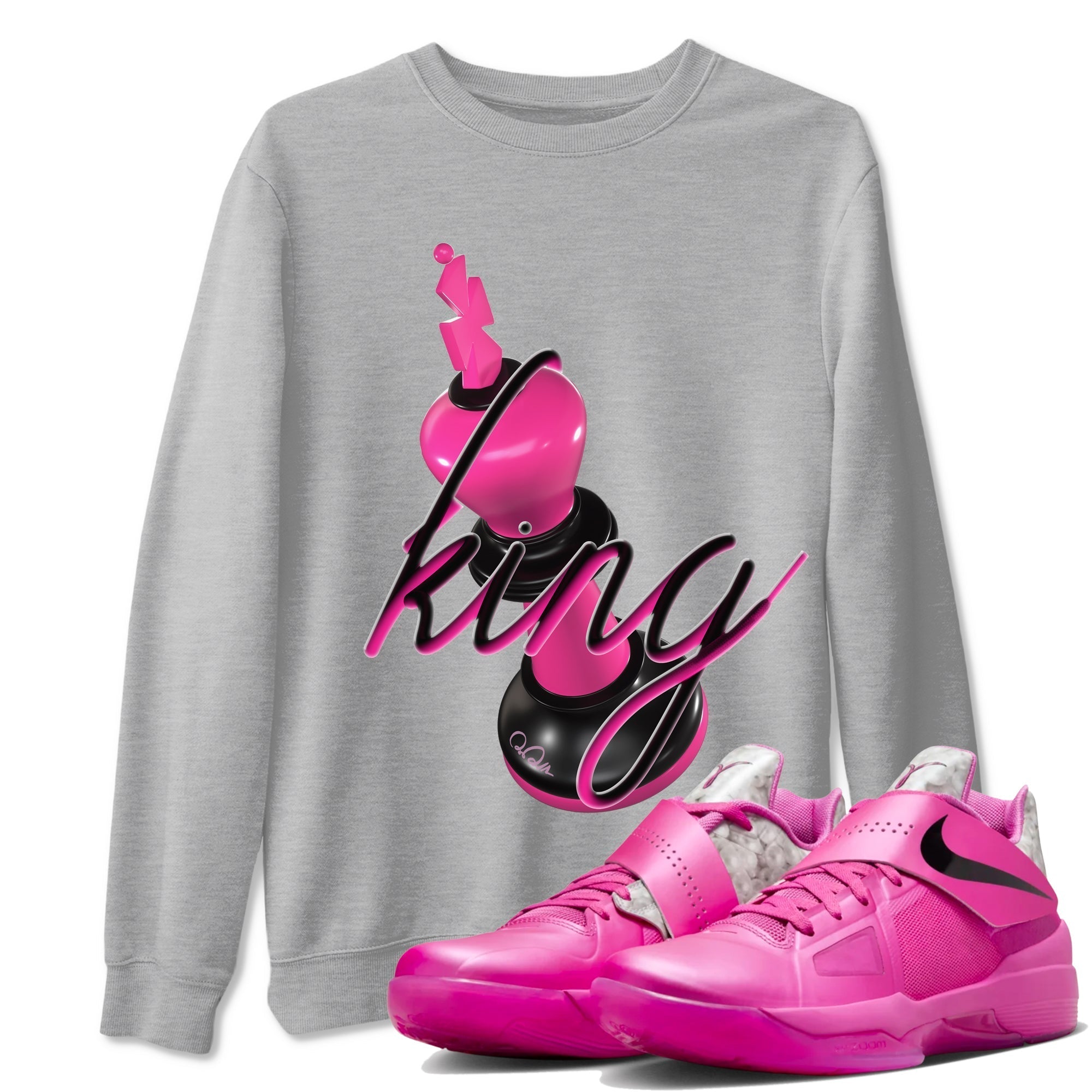 3D King snkmatch Tees - KD 4 Aunt Pearl