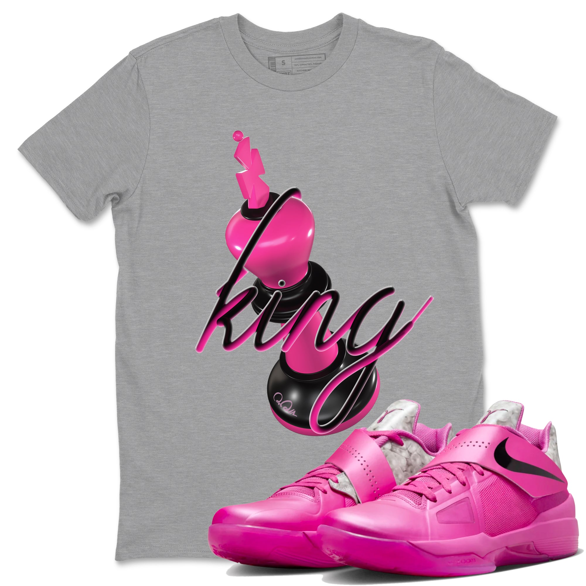 3D King snkmatch Tees - KD 4 Aunt Pearl