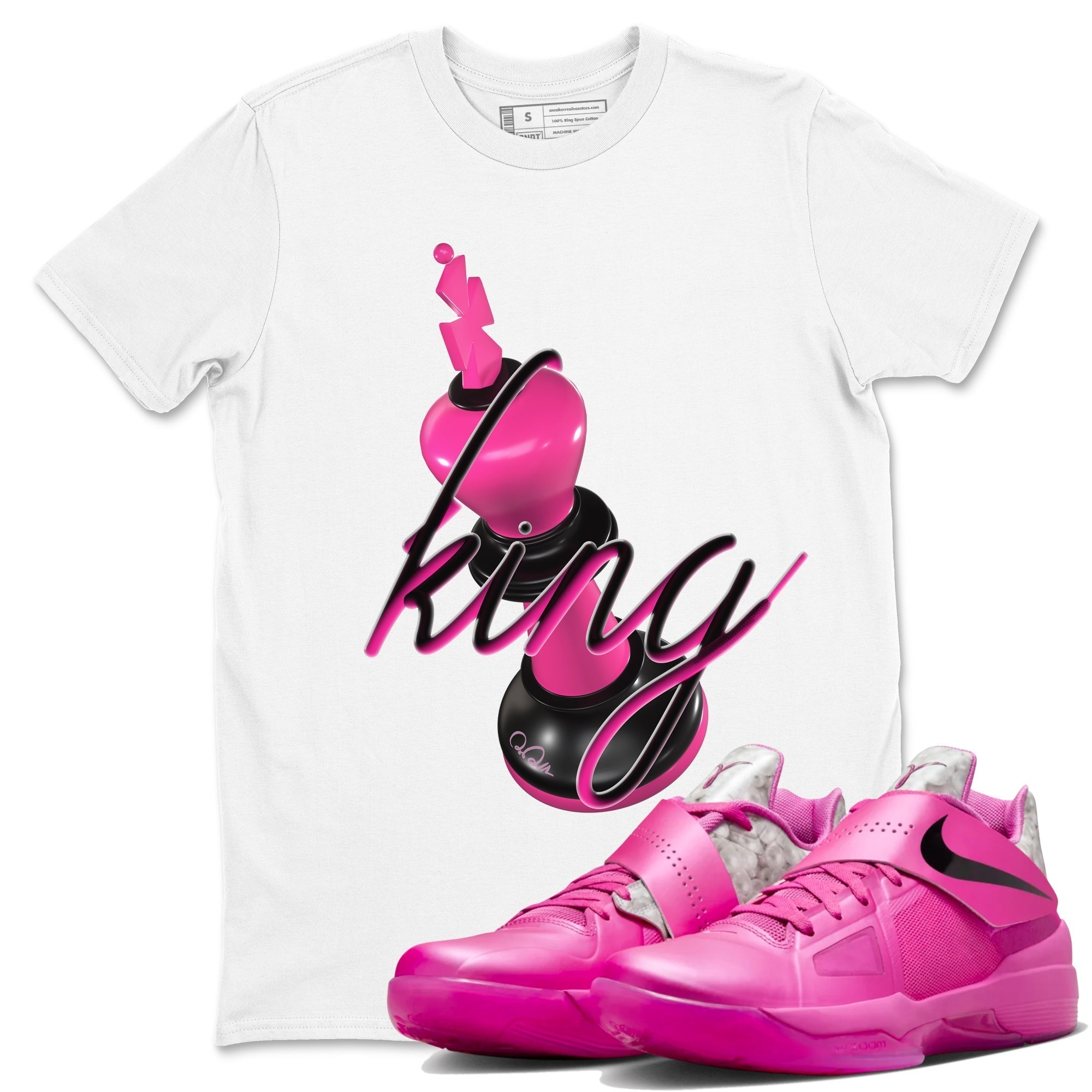 3D King snkmatch Tees - KD 4 Aunt Pearl