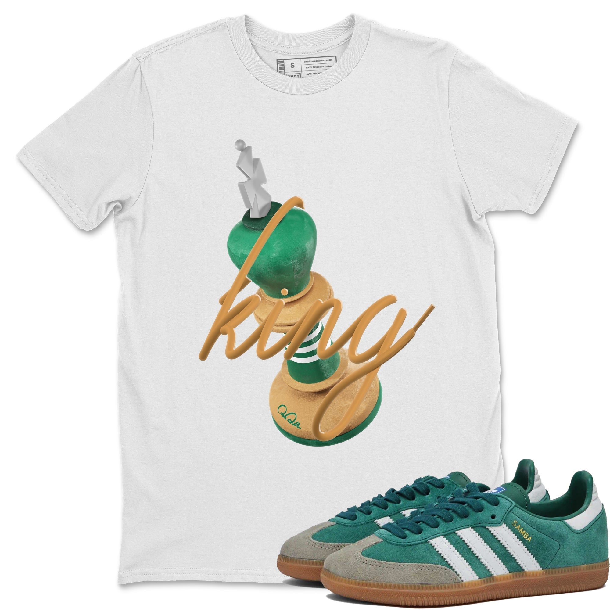 3D King snkmatch Tee - Samba Collegiate Green Gum