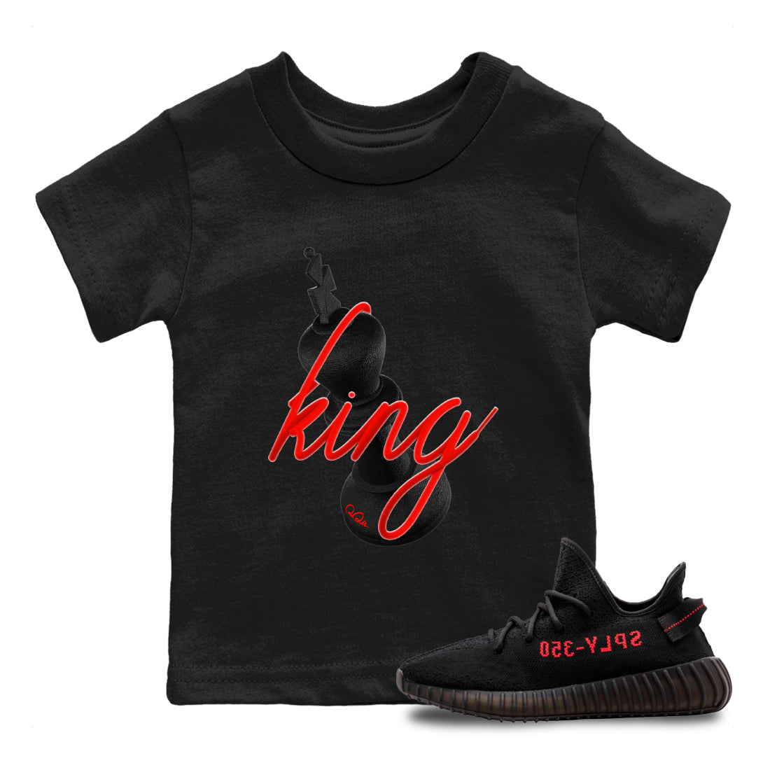 3D King snkmatch Tee Kids - Yeezy 350 Bred