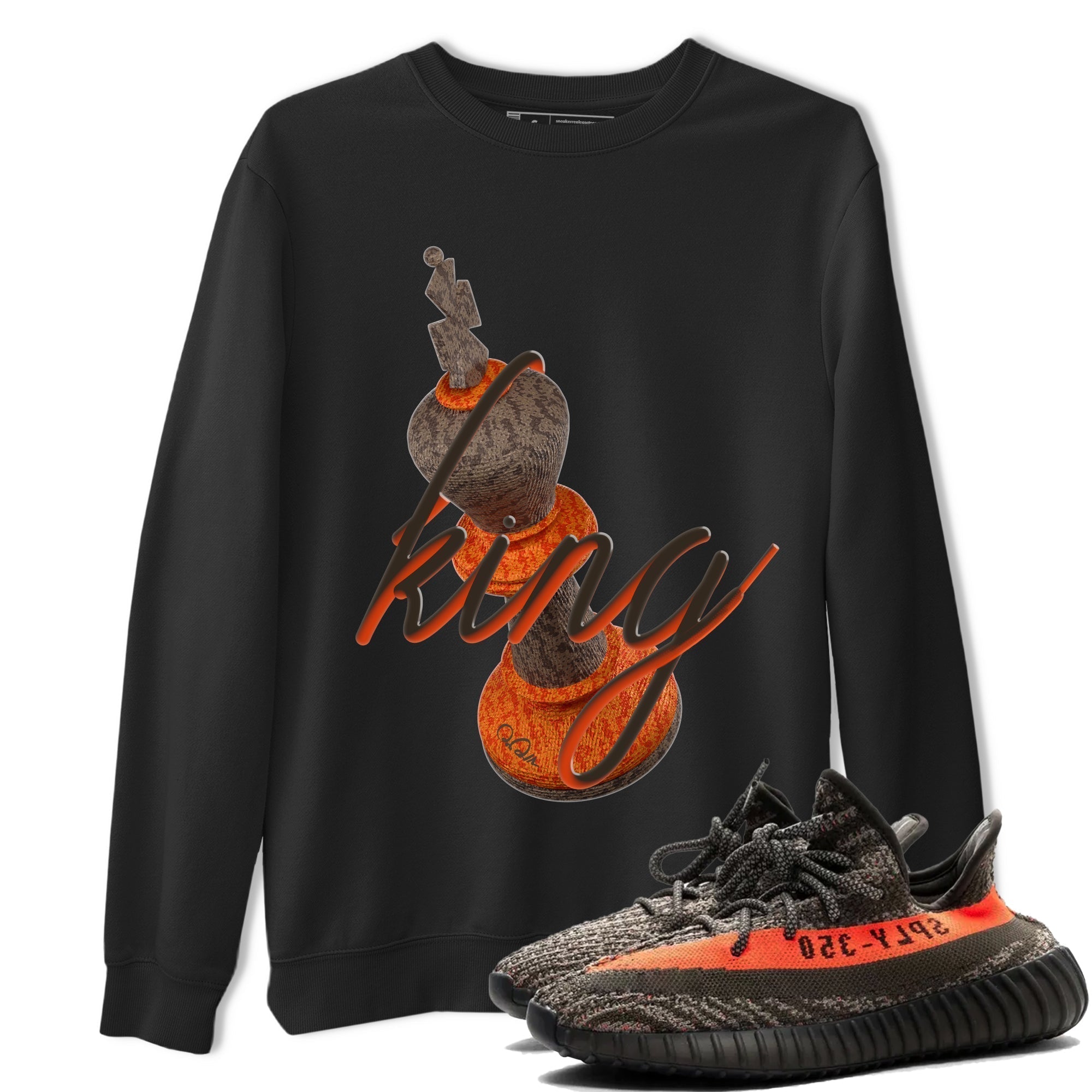 3D King snkmatch Tee - Yeezy 350 Carbon Beluga