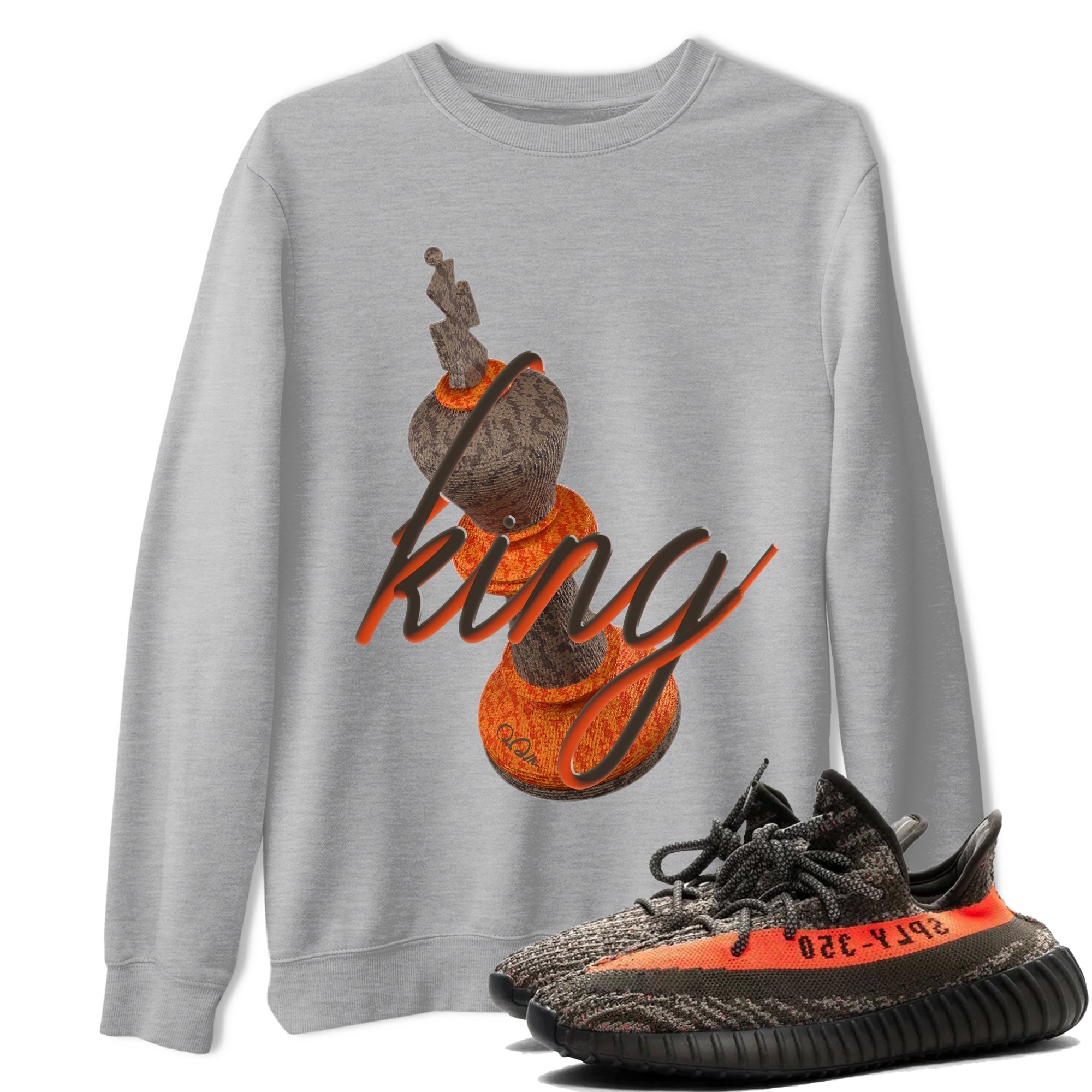 3D King snkmatch Tee - Yeezy 350 Carbon Beluga