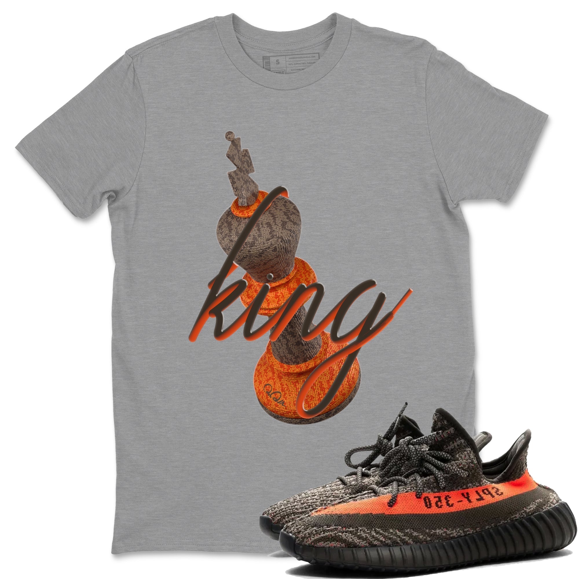 3D King snkmatch Tee - Yeezy 350 Carbon Beluga