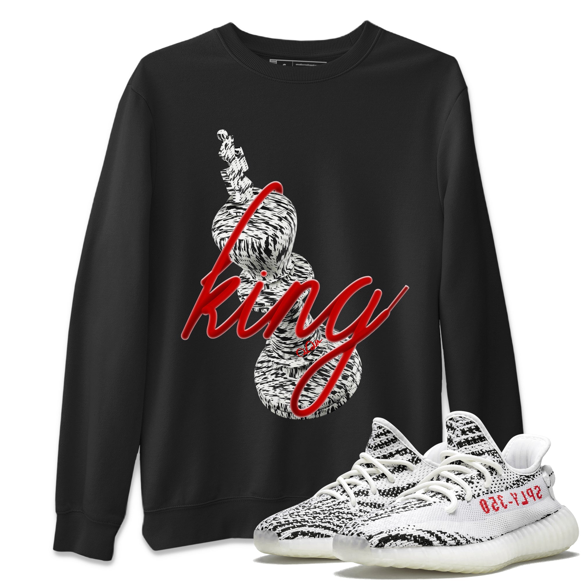 3D King Unisex Tops - Yeezy 350 Zebra